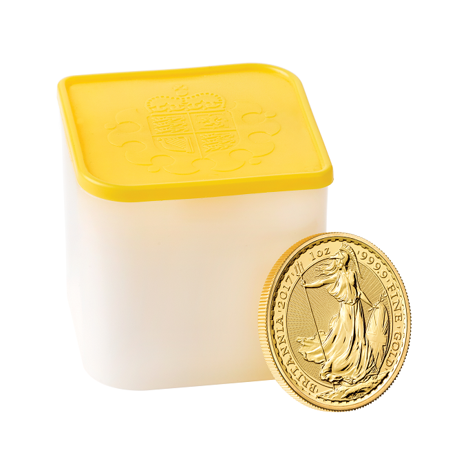 Britannia 2017 One Ounce Gold Bullion Ten Coin Tube