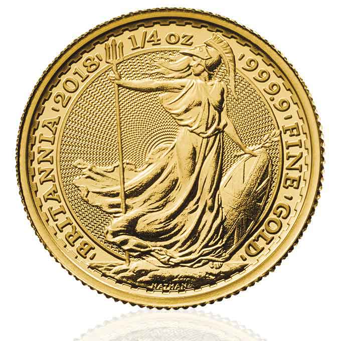 Britannia 2018 Quarter Ounce Gold Bullion Coin