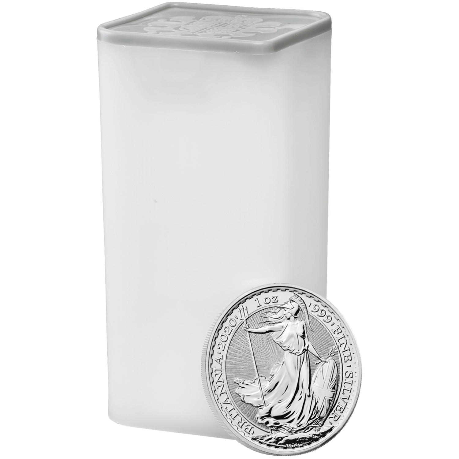 Britannia 2020 One Ounce Silver Bullion Twenty Five Coin Tube