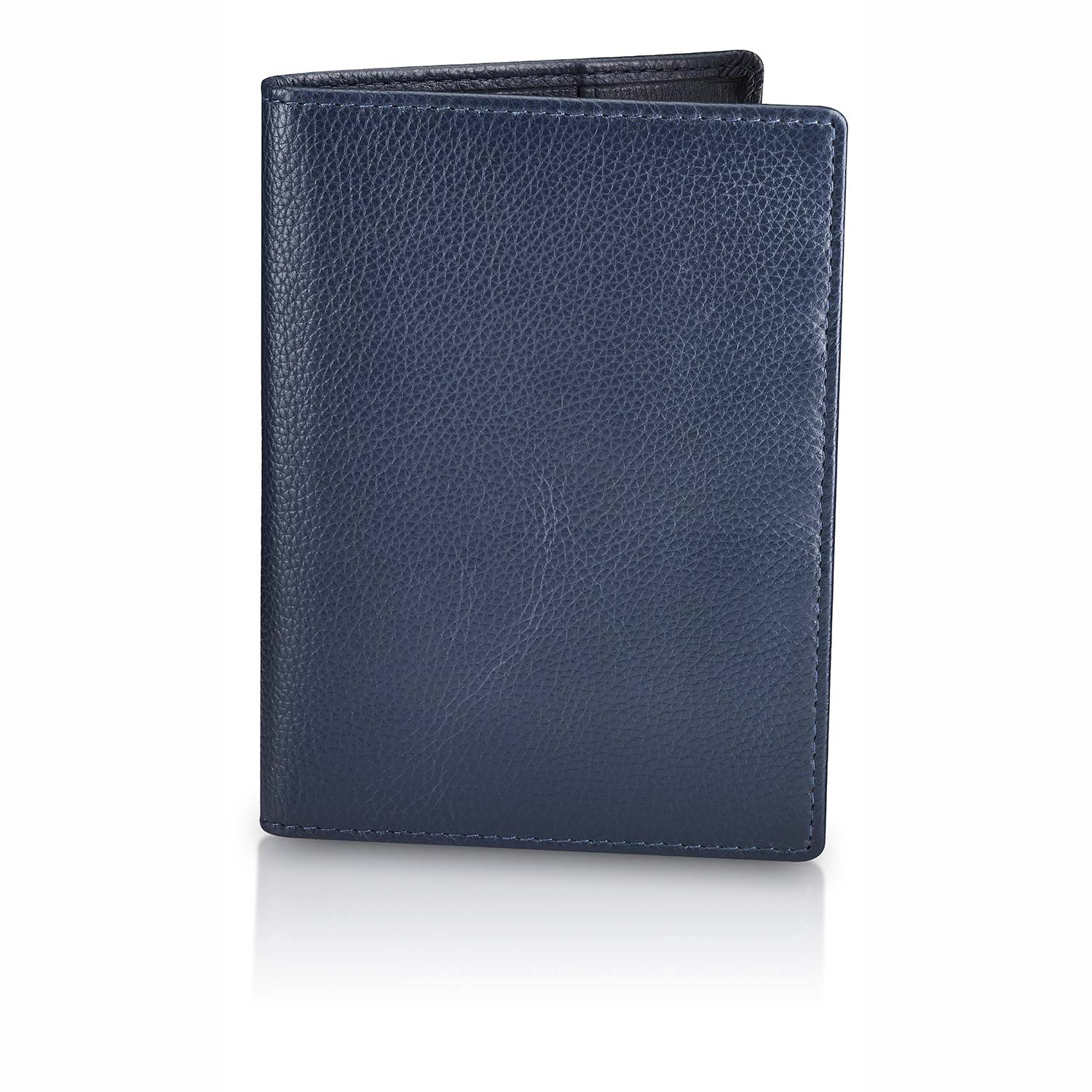 Britannia Navy Leather Passport Holder
