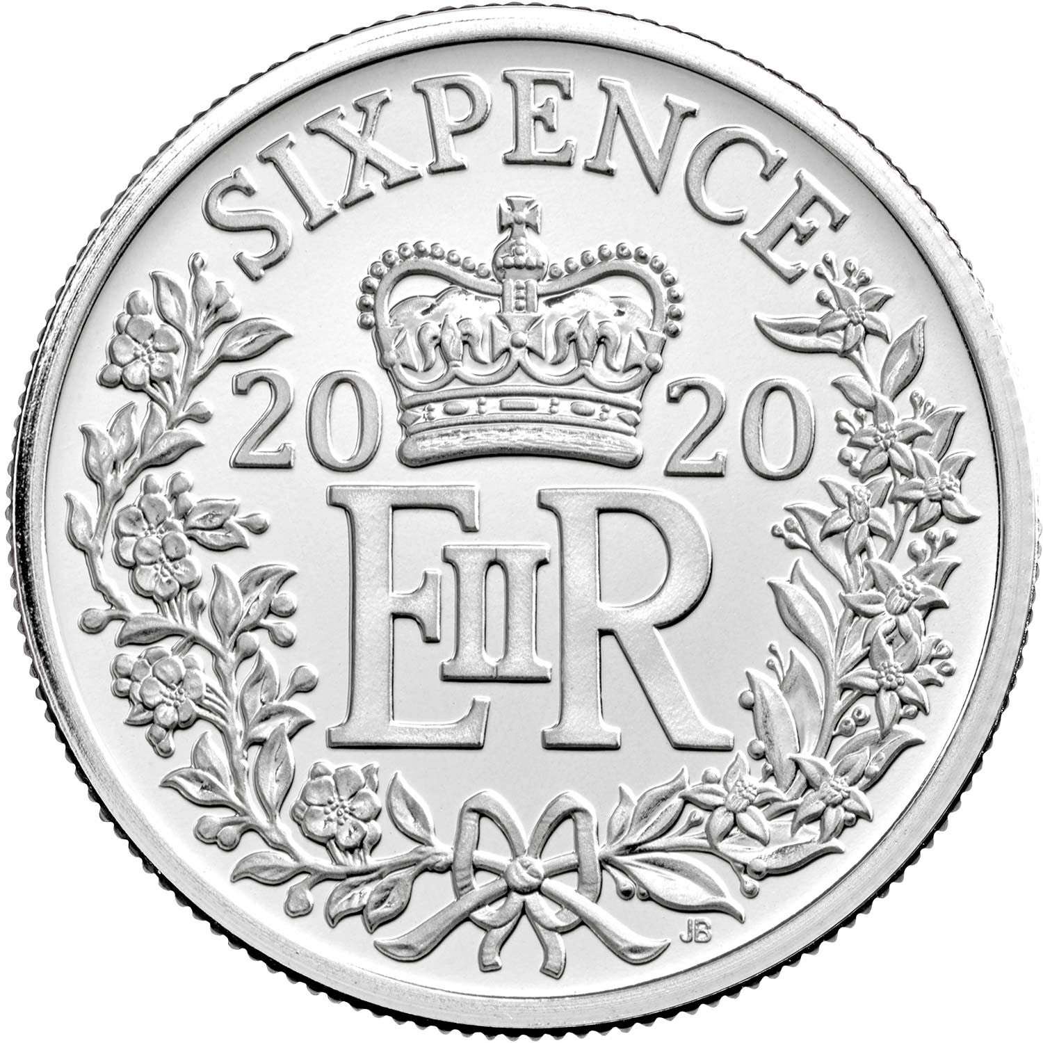 2020 Christmas Silver Sixpence