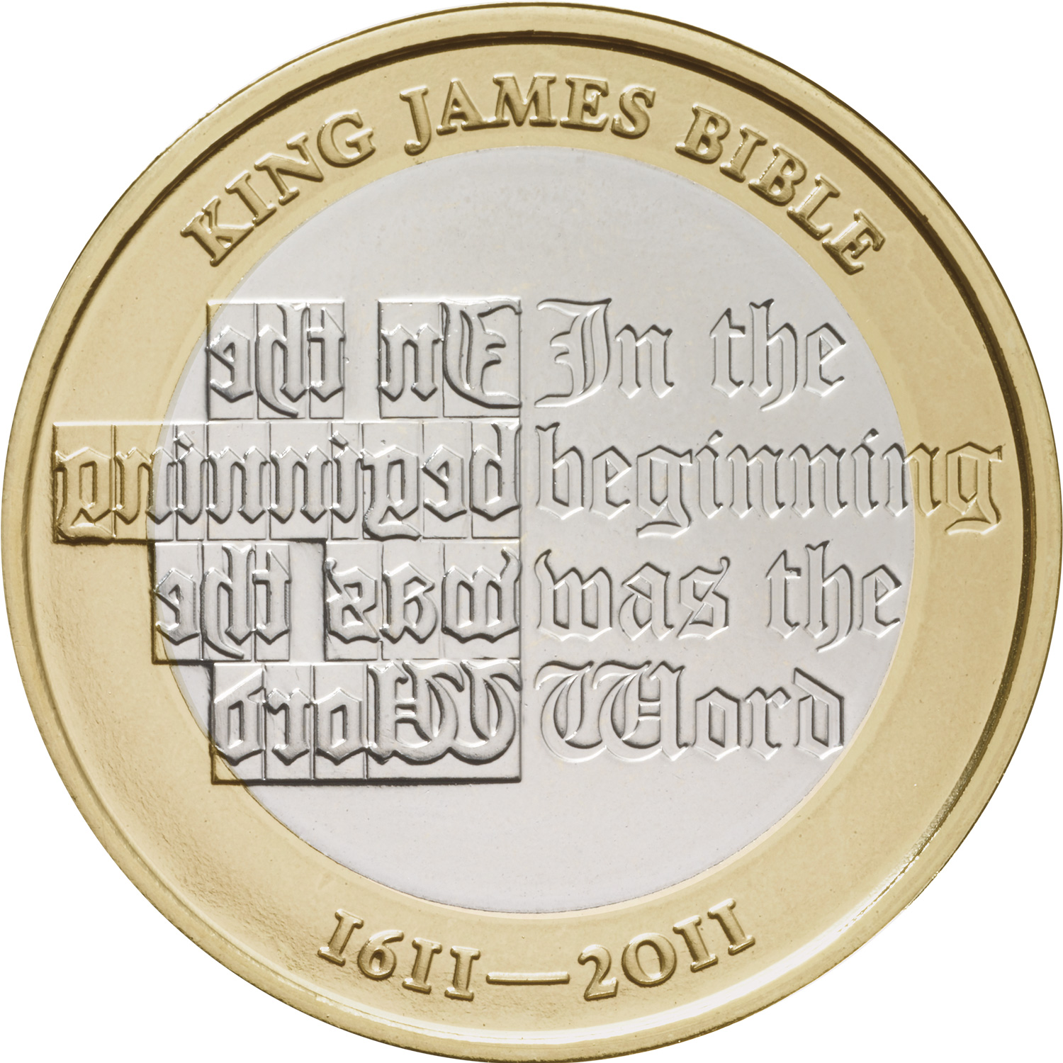 2011 Elizabeth II 'The 400th Anniversary of the King James Bible' £2 Coin