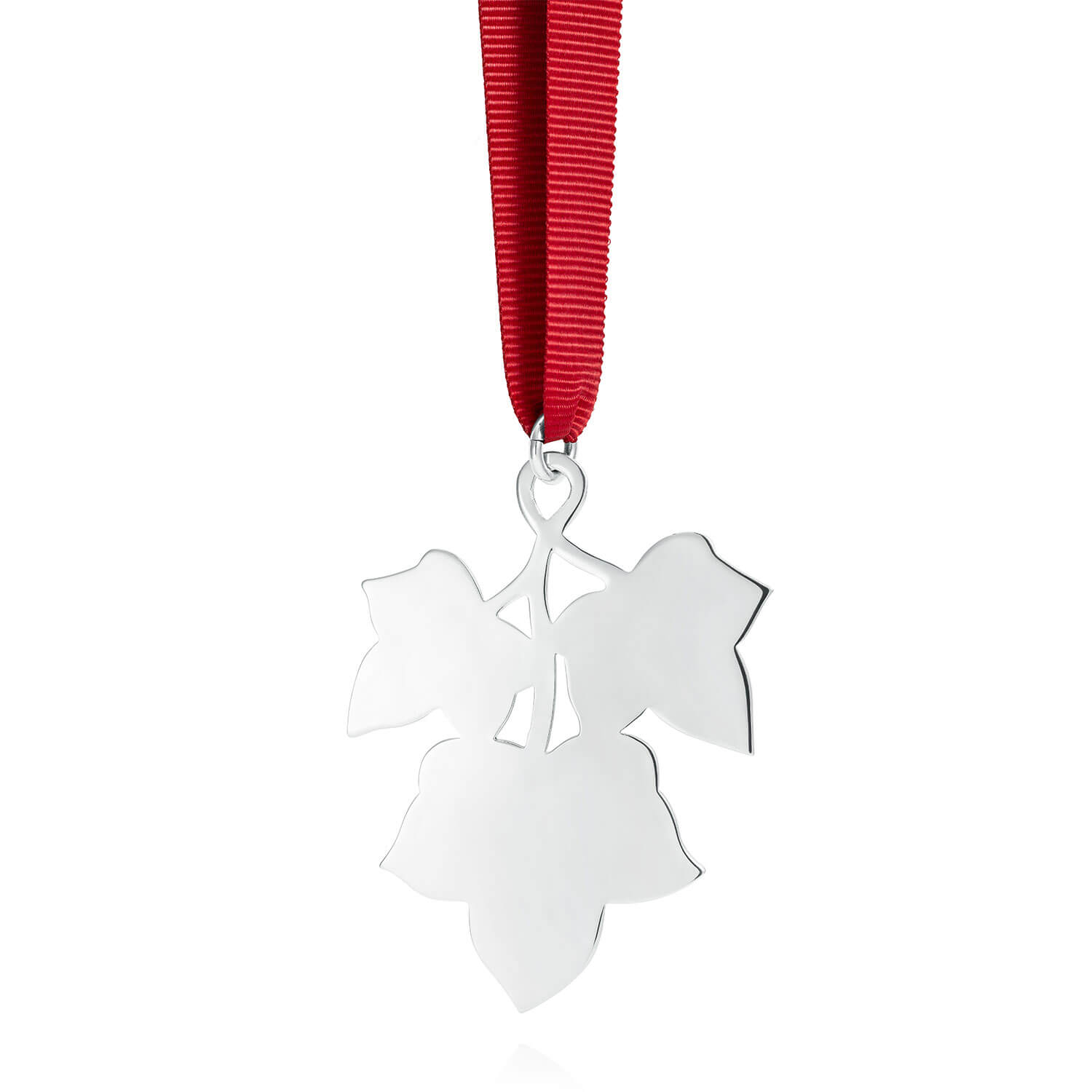 Ivy Shaped Tree Decoration in Silver
