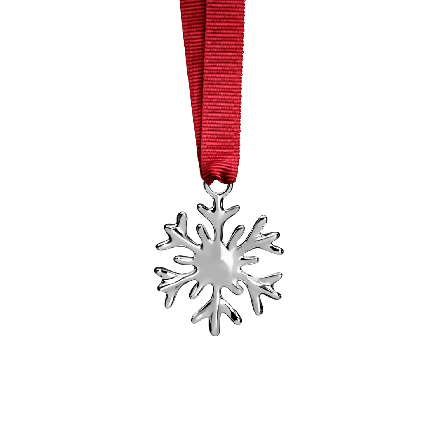 Snowflake Shaped Christmas Decoration in Silver