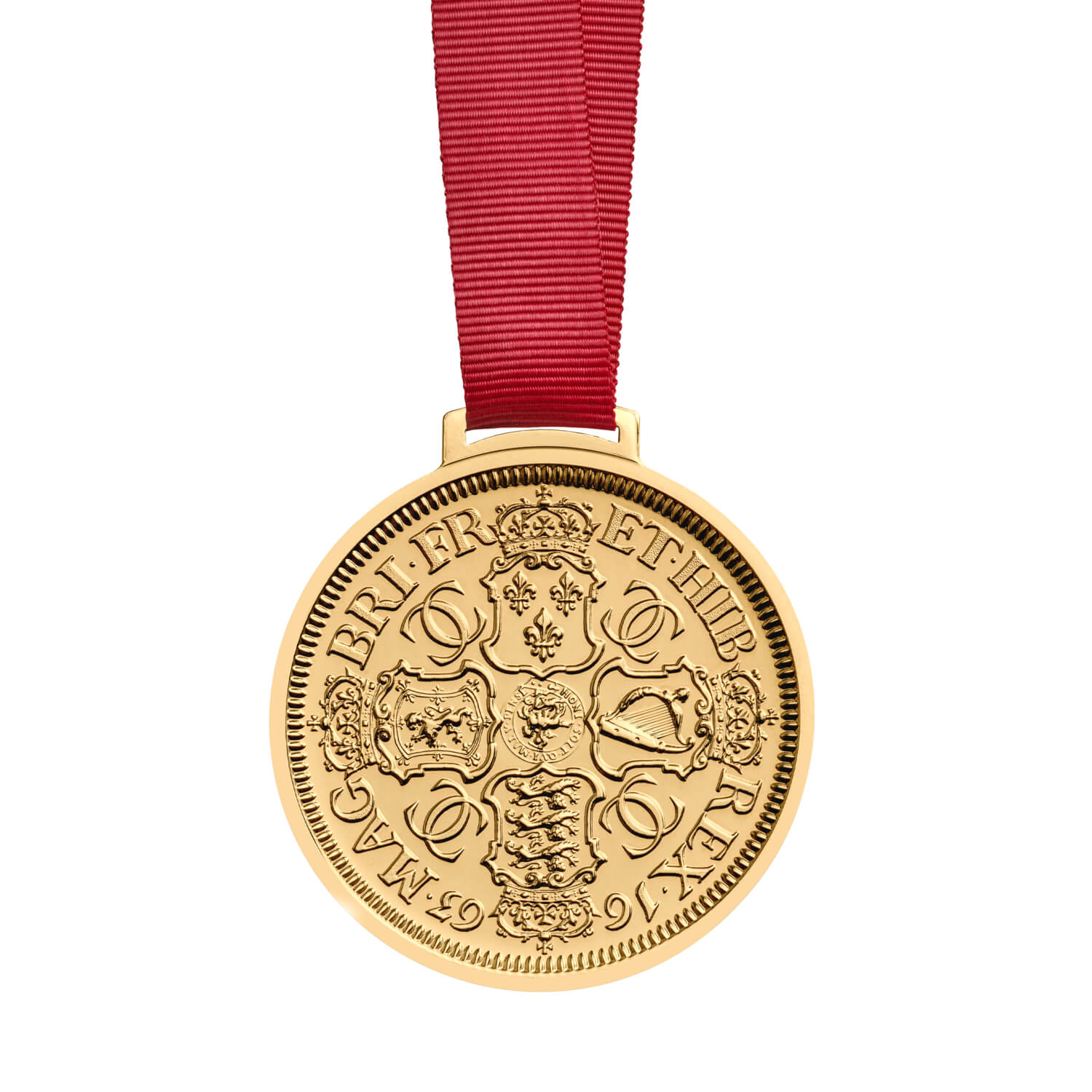 Petition Crown Christmas Decoration in Gold-plated Silver