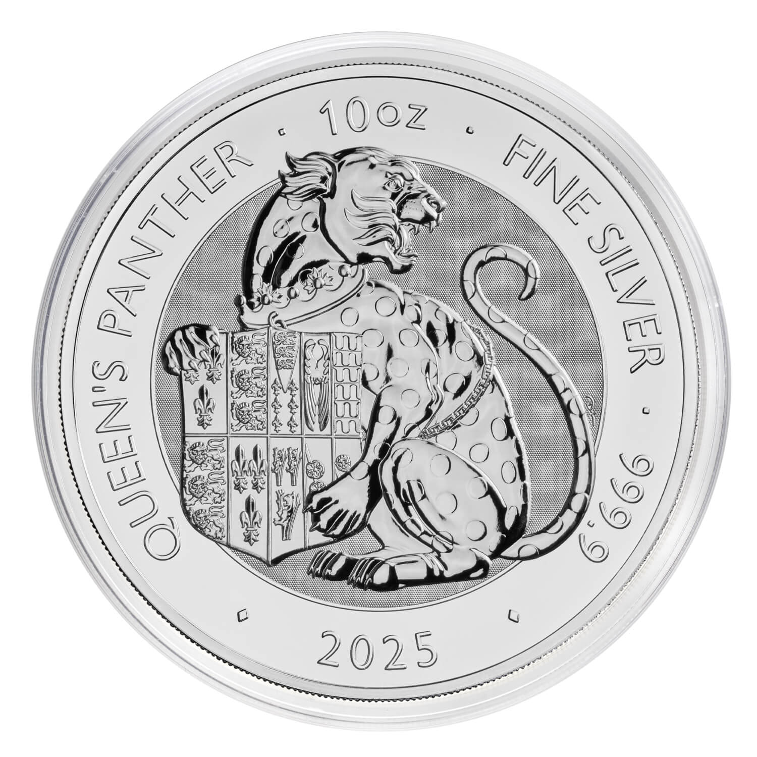 The Royal Tudor Beasts 2025 Queen's Panther 10oz Silver Bullion Coin
