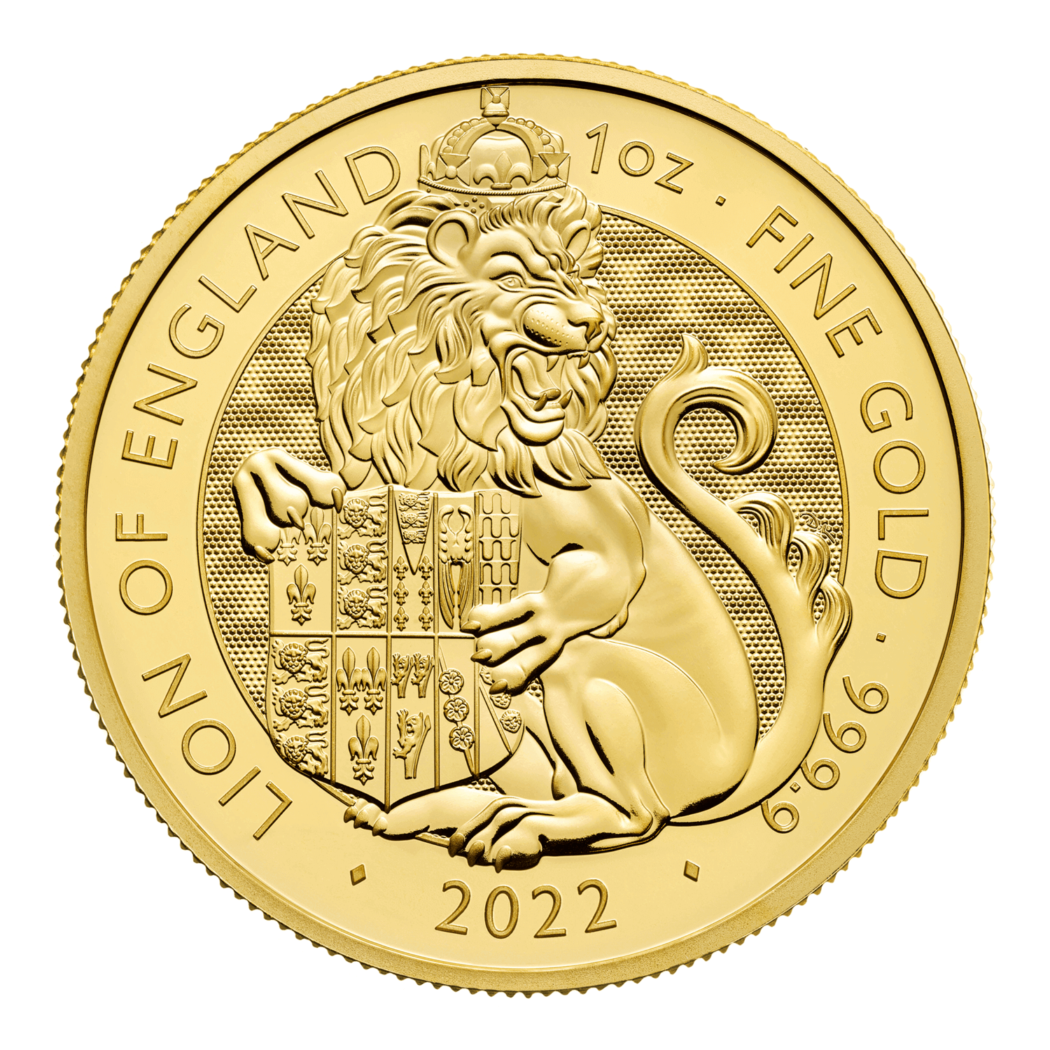 The Royal Tudor Beasts 2022 Lion of England 1oz Gold Bullion Coin