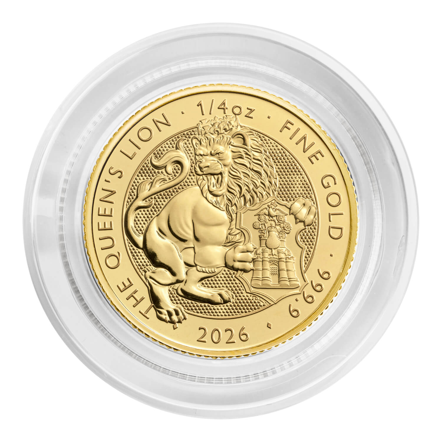 The Royal Tudor Beasts 2026 Queen’s Lion 1/4oz Gold Bullion Coin
