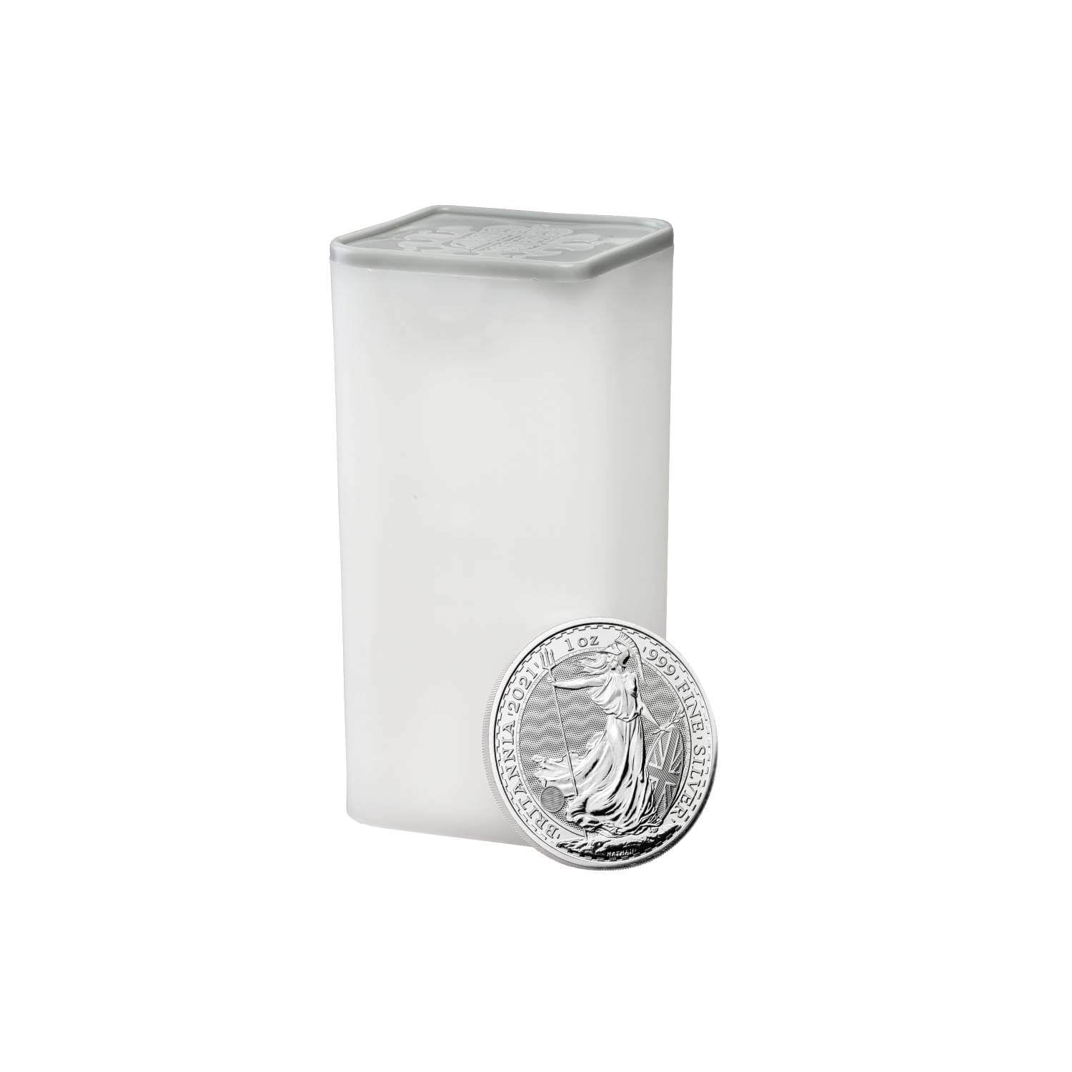 SH Britannia 2021 1 oz Silver Twenty Five Coin Tube