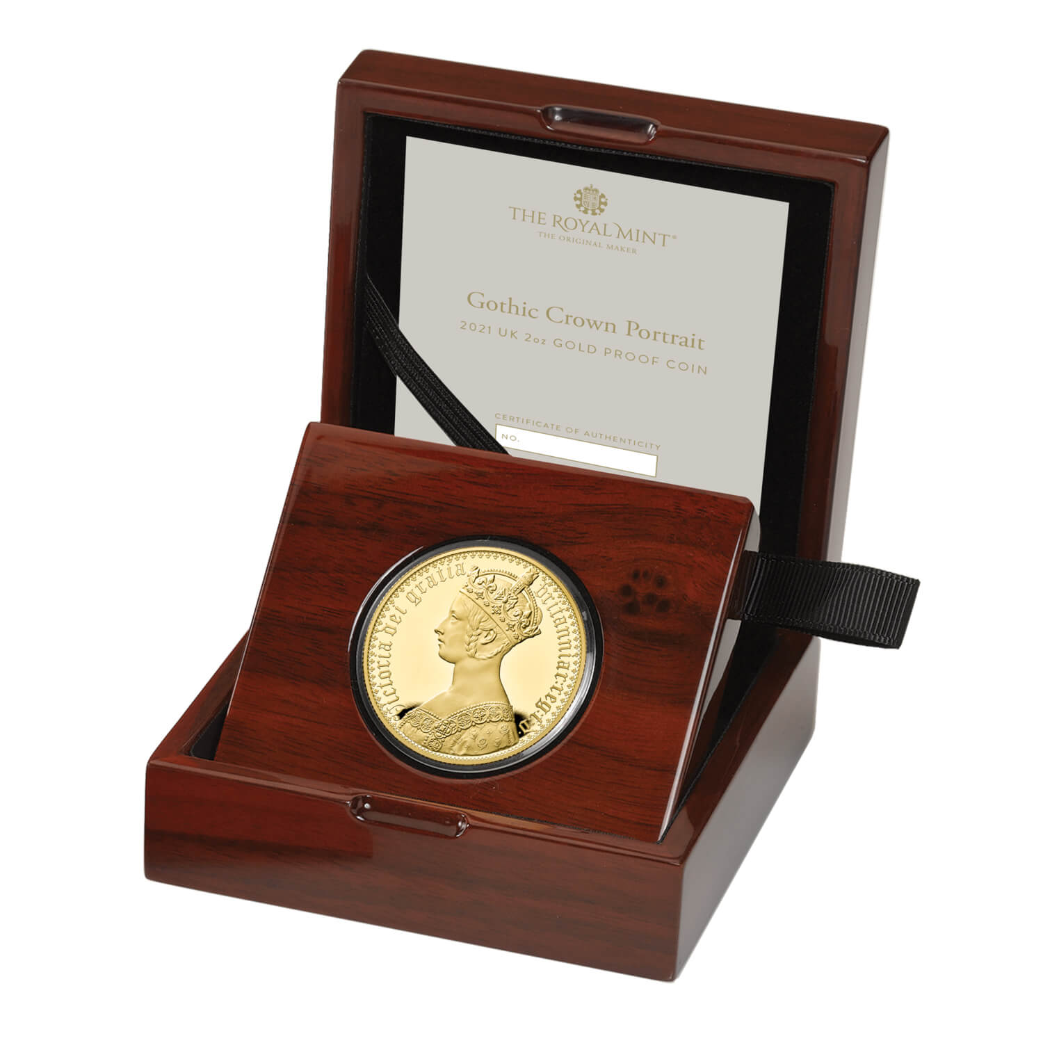 Gothic Crown Portrait 2021 UK 2oz Gold Proof Coin