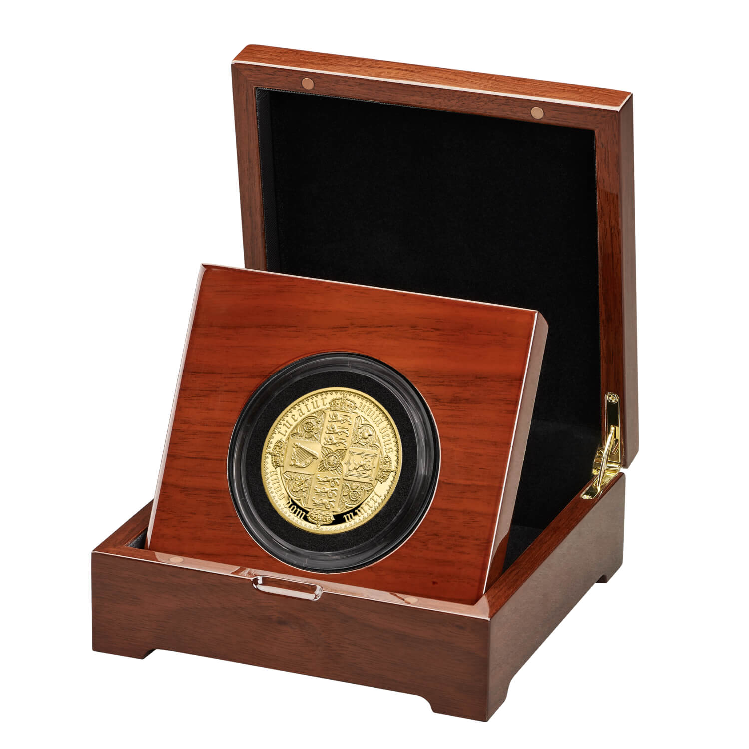Gothic Crown Quartered Arms 2021 UK 5oz Gold Proof Coin 