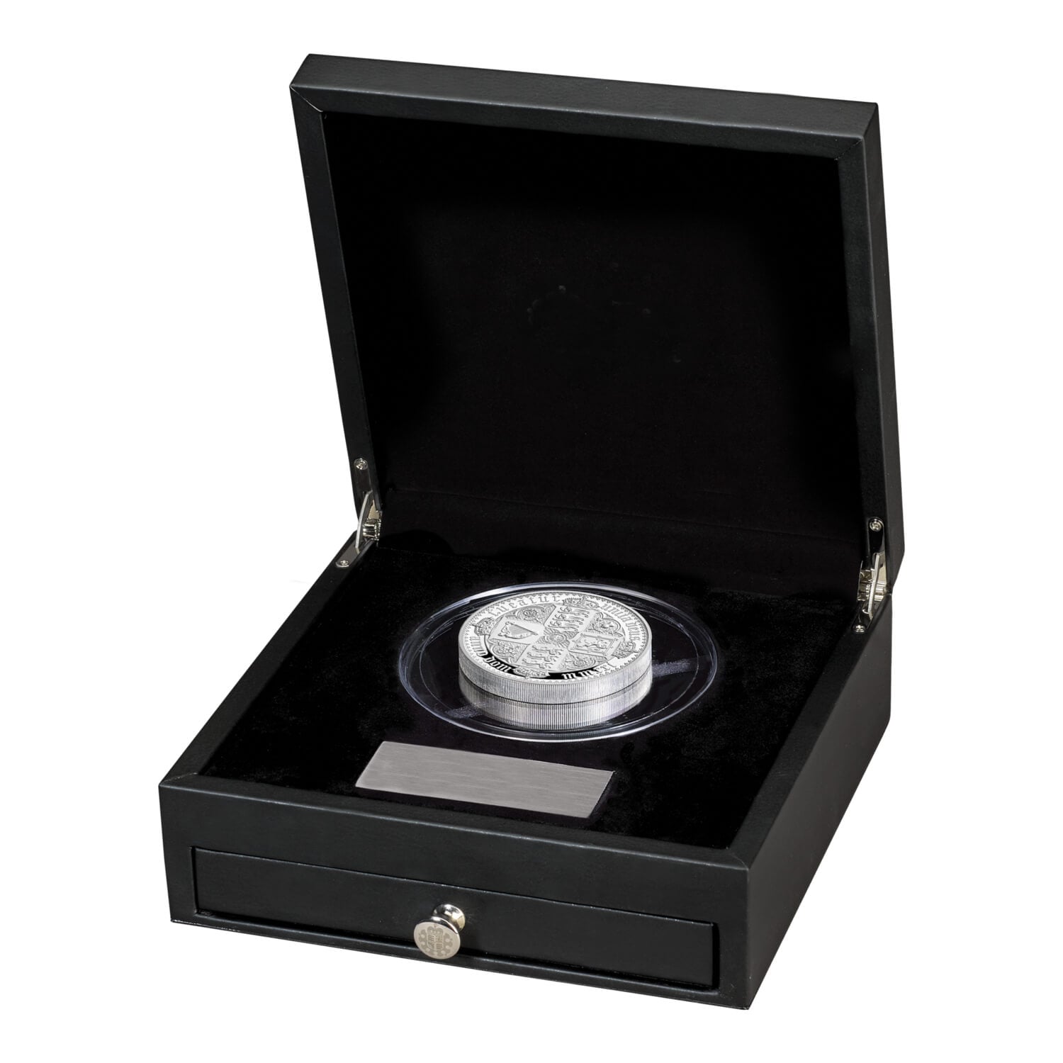 Gothic Crown Quartered Arms 2021 UK 10oz Silver Proof Coin 