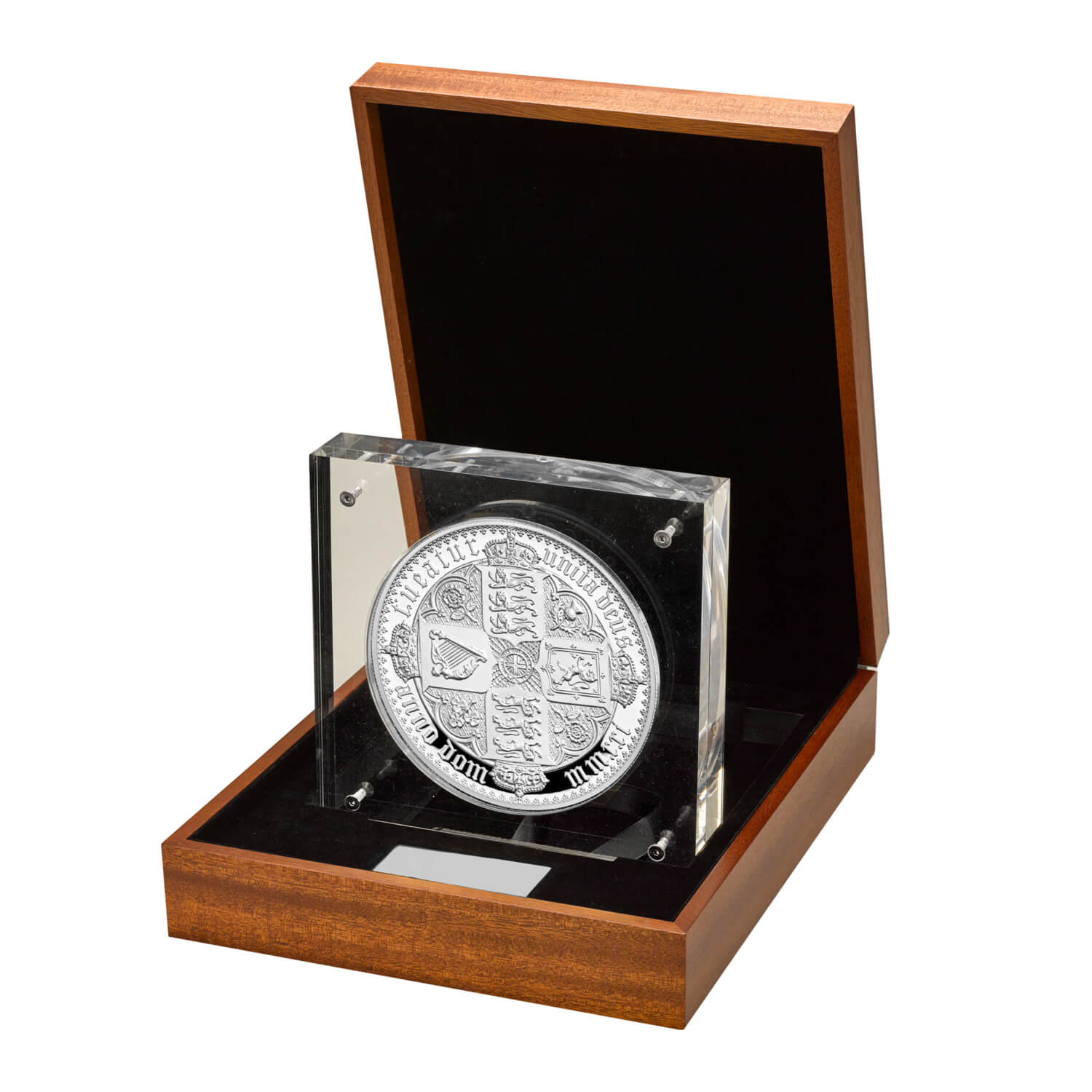 Gothic Crown Quartered Arms 2021 UK 2kg Silver Proof Coin 