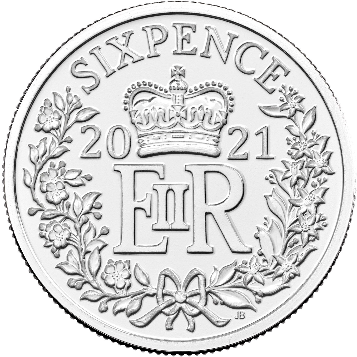 2021 Christmas Silver Sixpence 