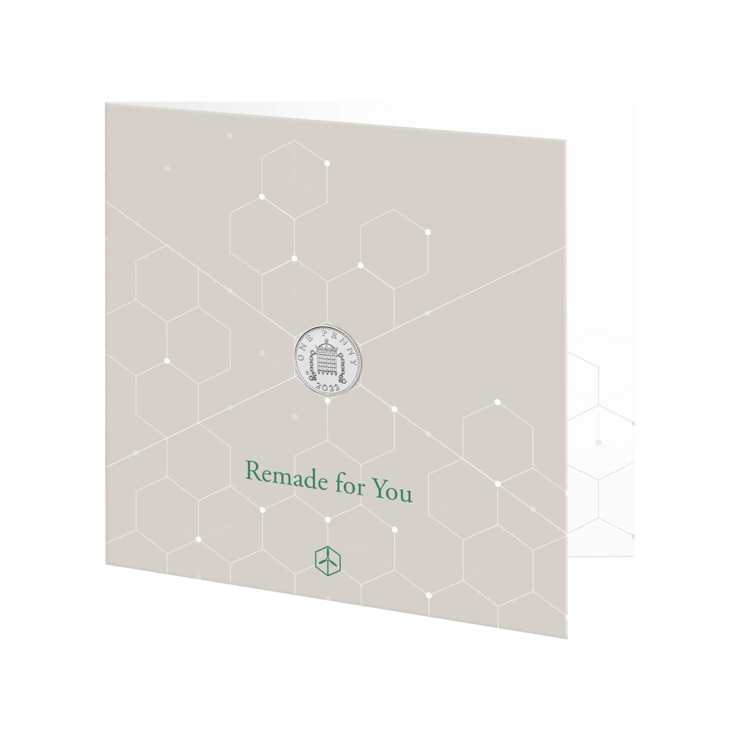 2022 Recycled Silver Penny in Gift Card 