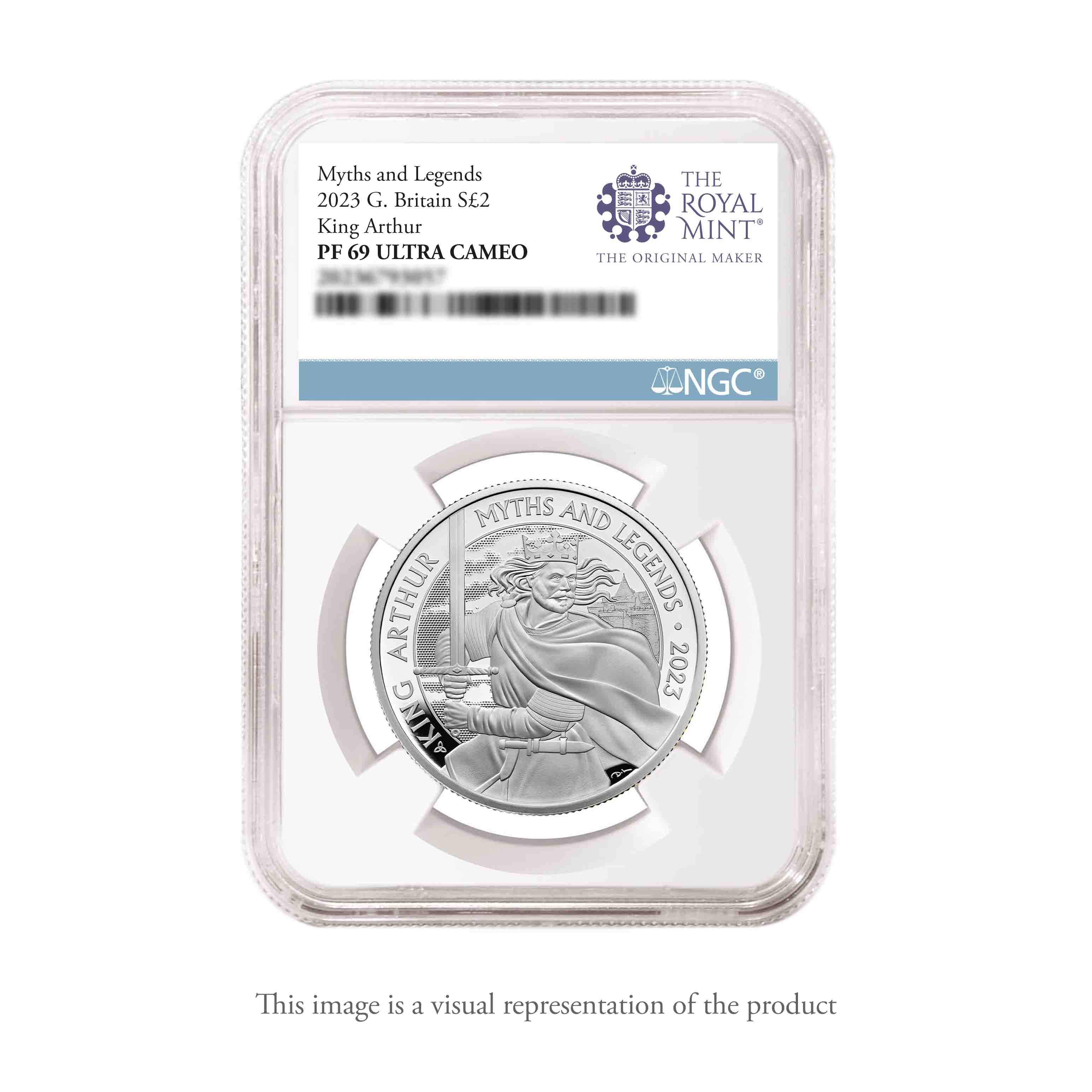 Myths and Legends King Arthur 2023 UK 1oz Silver Proof Coin