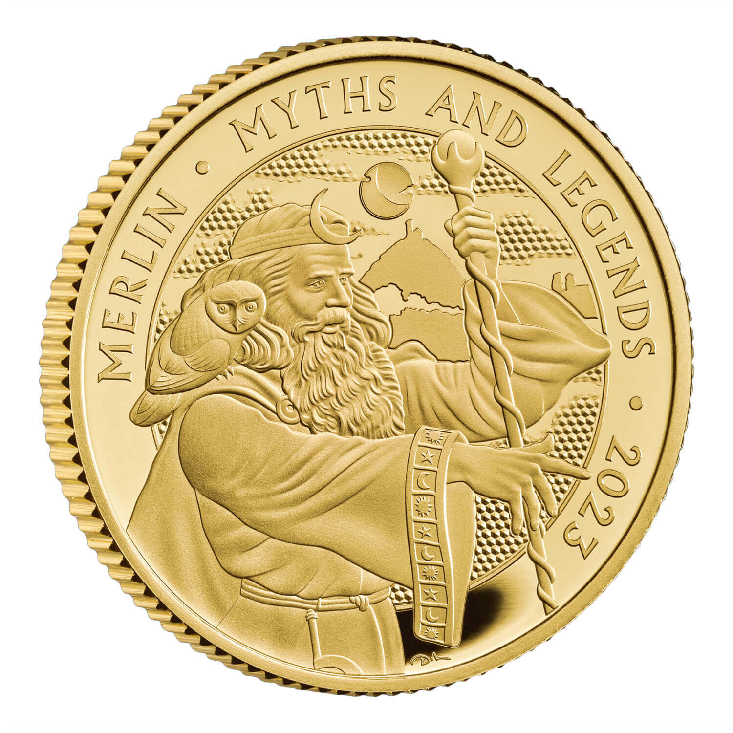 Myths and Legends Merlin 2023 UK 1/4oz Gold Proof Coin