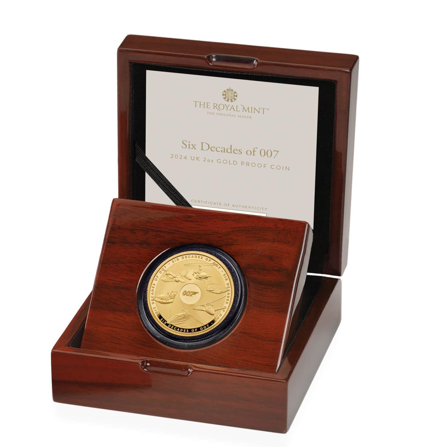 Six Decades of 007 2024 UK 2oz Gold Proof Coin