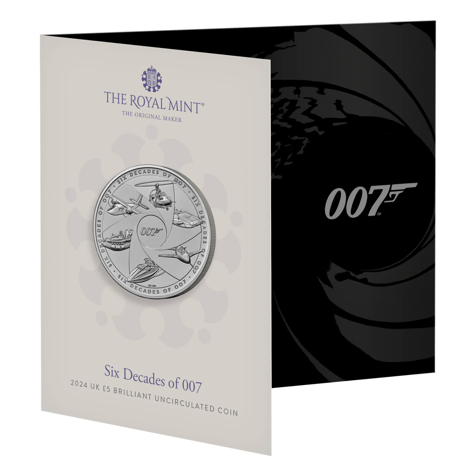 Six Decades of 007 2024 UK £5 Brilliant Uncirculated Coin 
