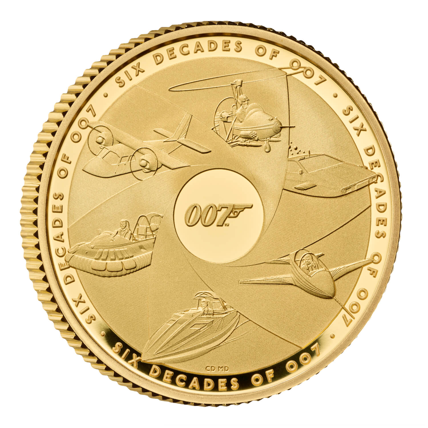 Six Decades of 007 2024 UK 1/4oz Gold Proof Coin 