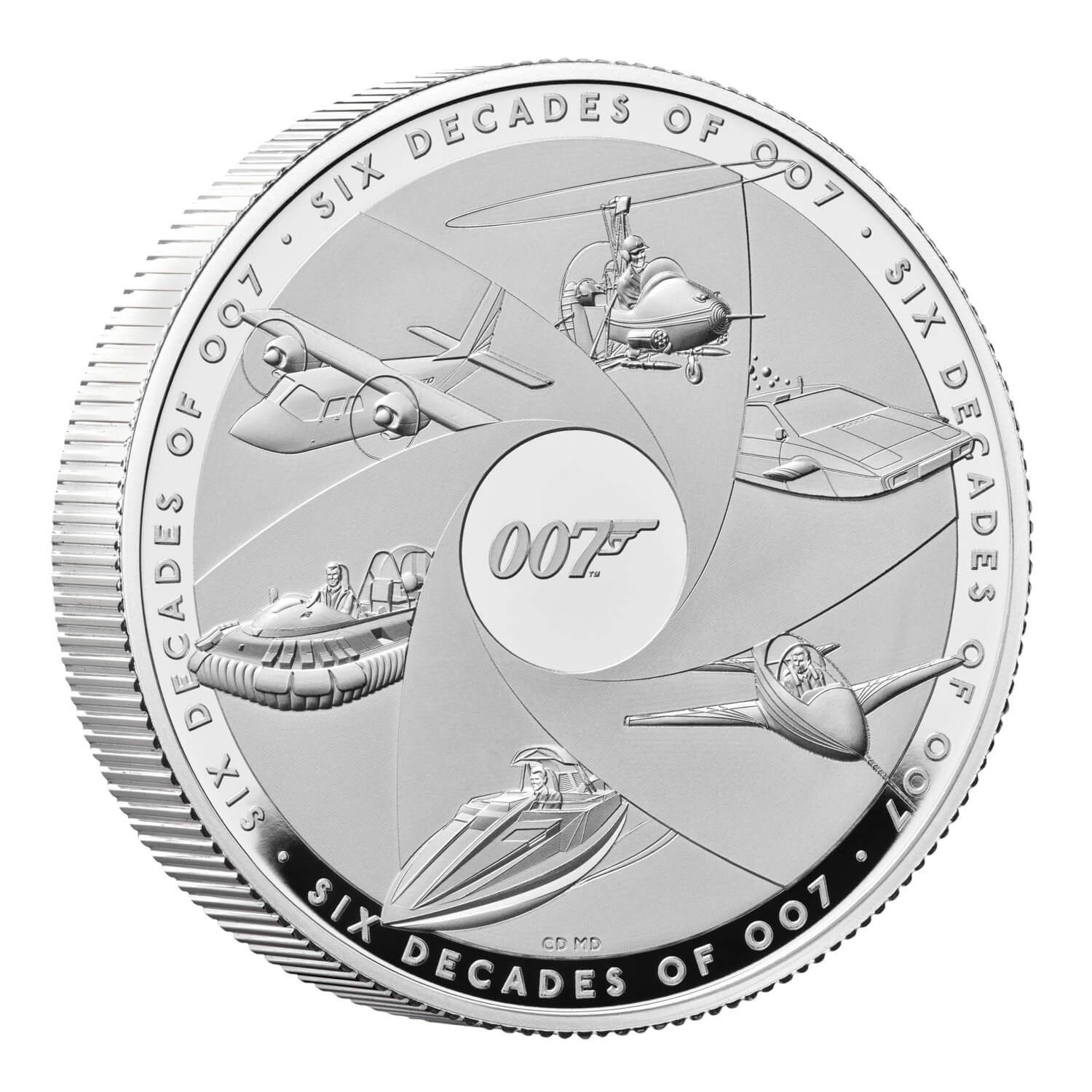 Six Decades of 007 2024 UK 2oz Silver Proof Coin 
