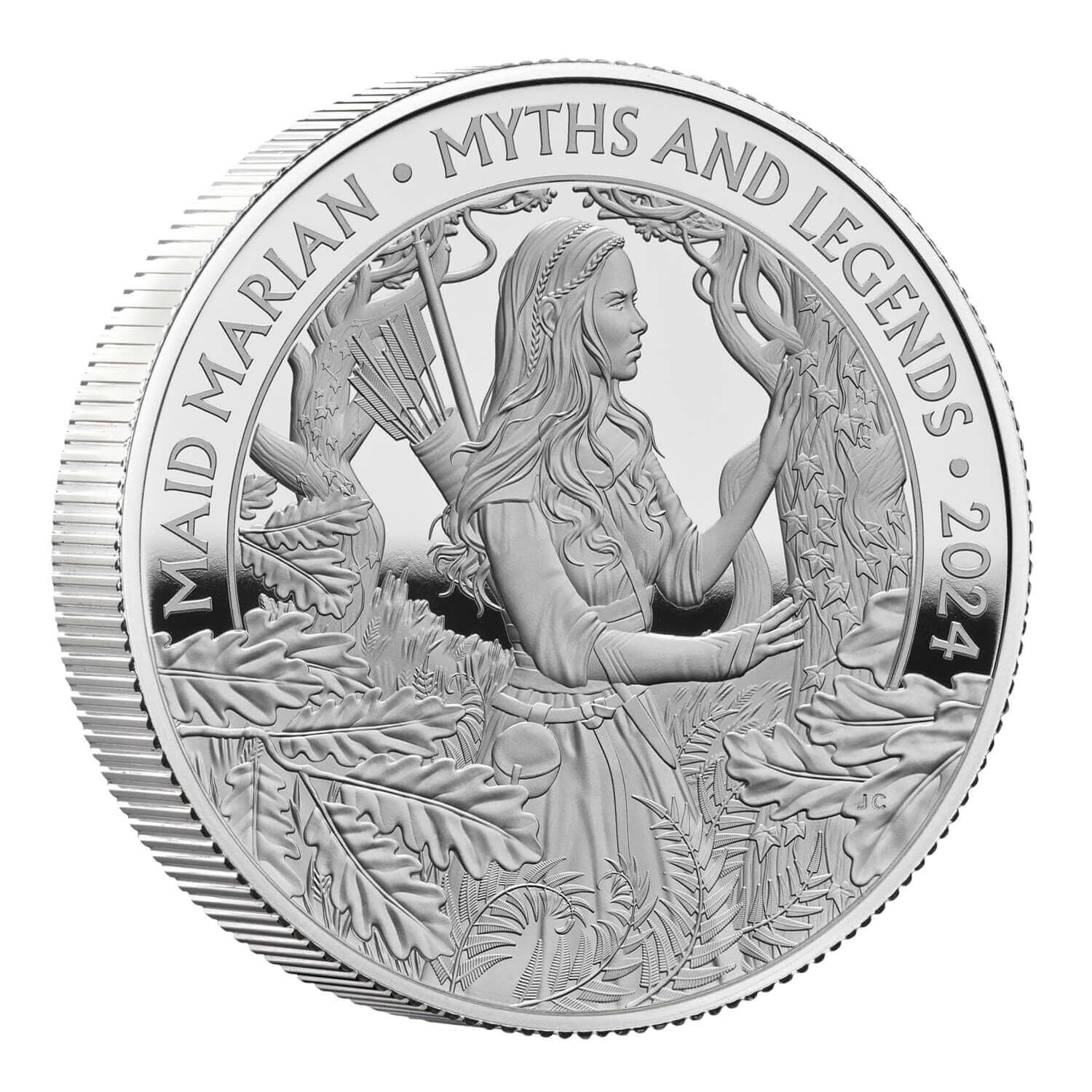 Myths and Legends Maid Marian 2024 UK 2oz Silver Proof Coin