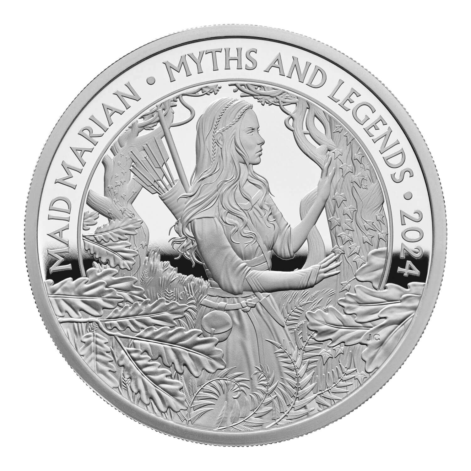 Myths and Legends Maid Marian 2024 UK 1oz Silver Proof Coin