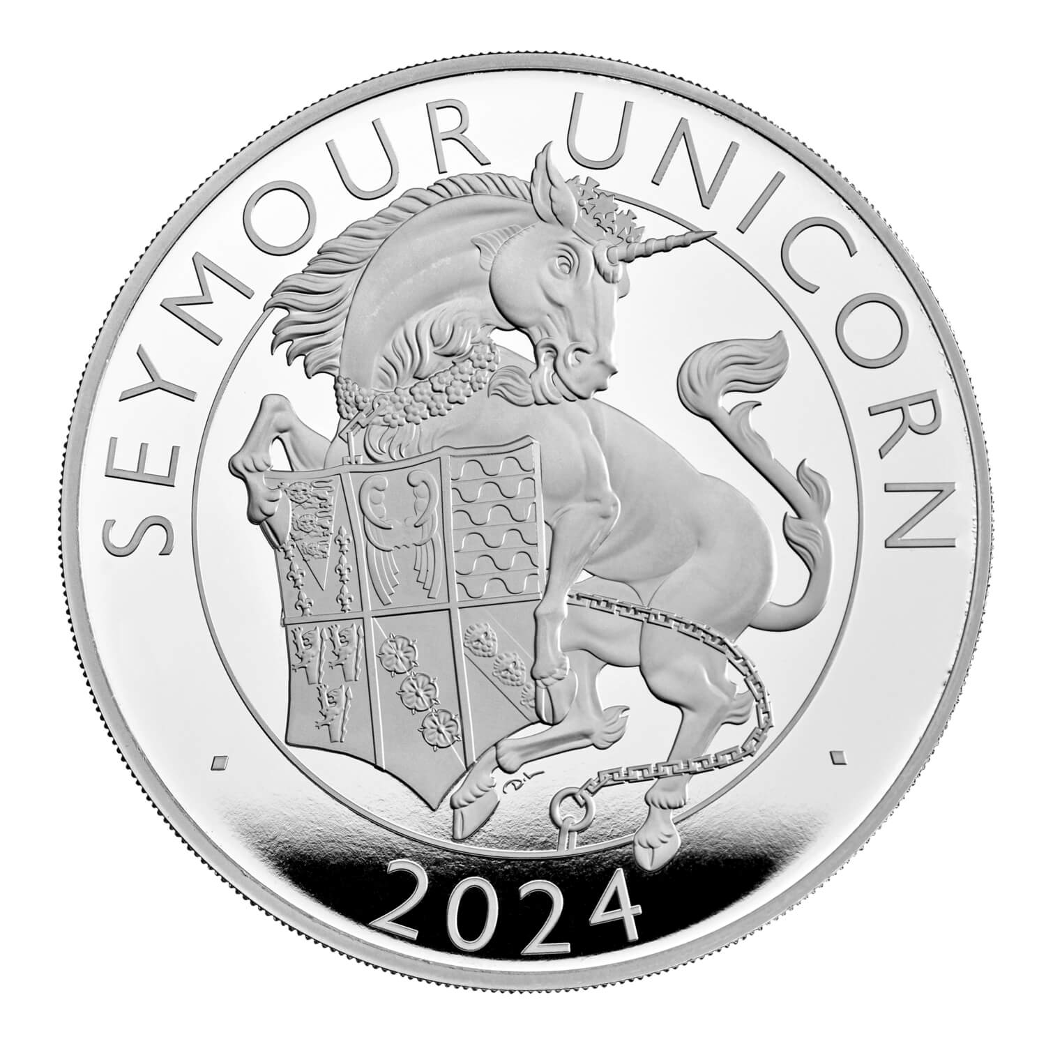 The Royal Tudor Beasts The Seymour Unicorn 2024 UK 5oz Silver Proof Coin