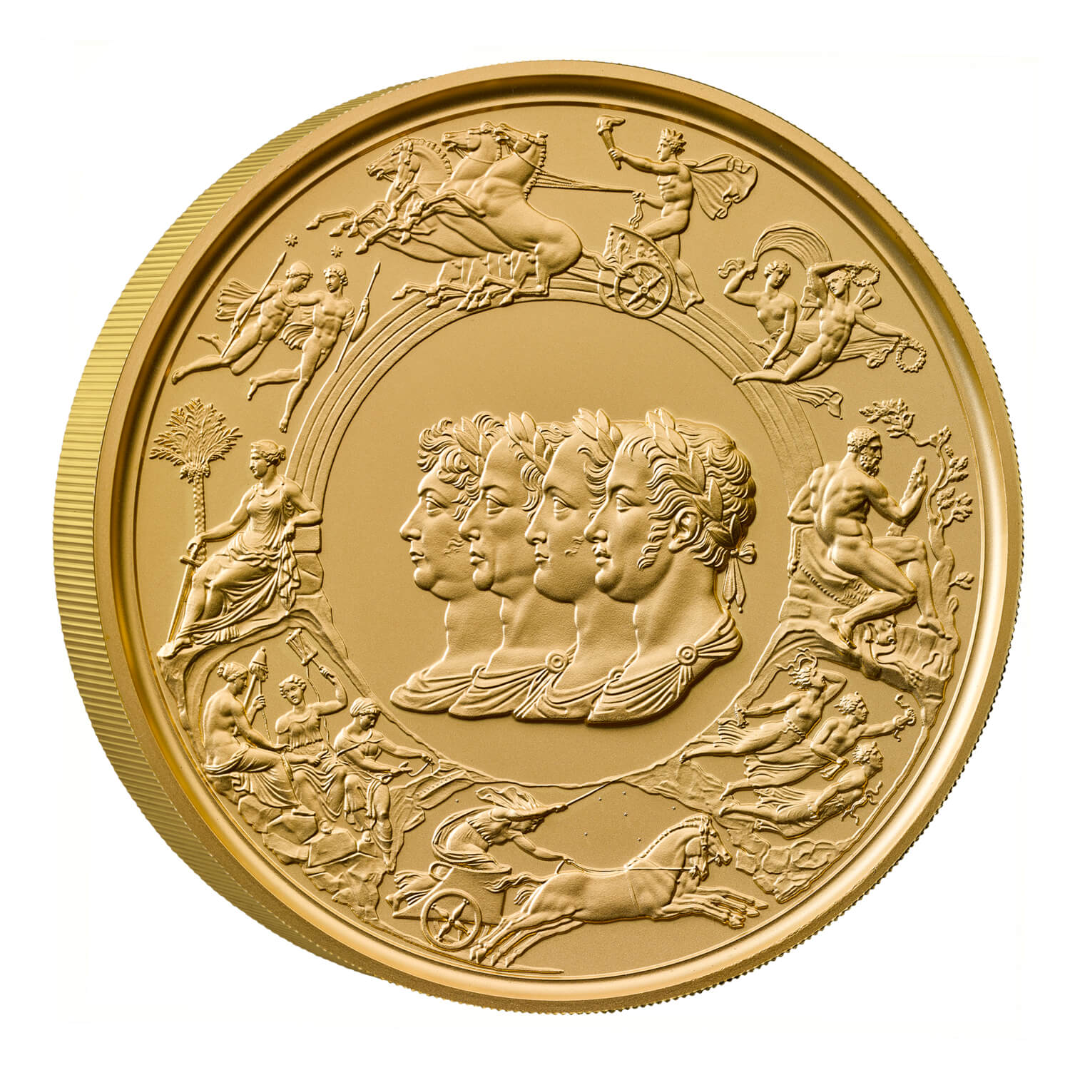 The Waterloo Medal Allied Leaders 2024 UK 1kg Gold Proof Coin