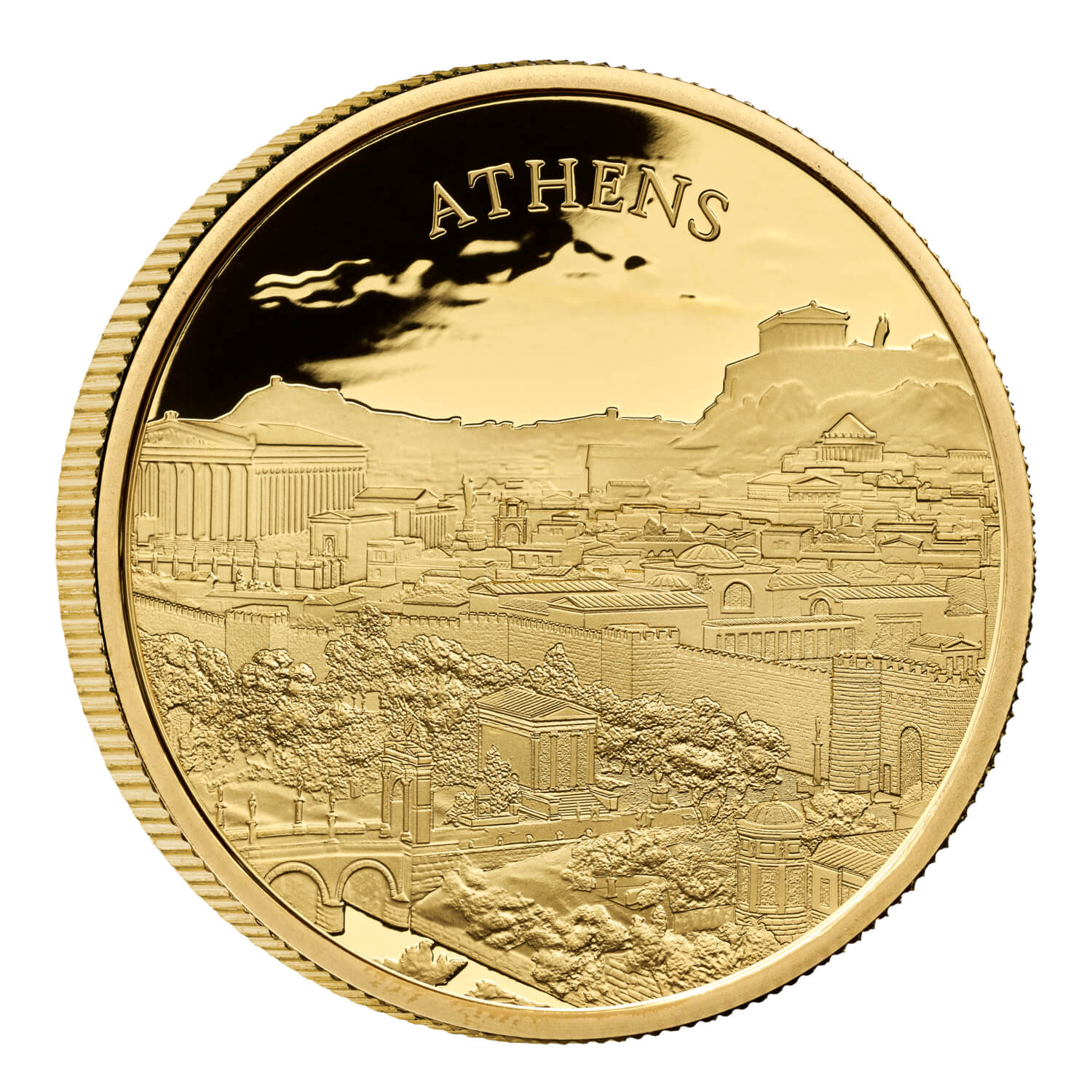 City Views Athens 2025 1oz Gold Proof Coin