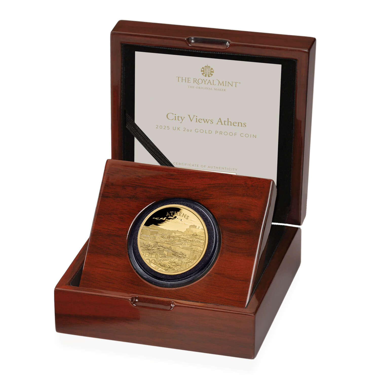 City Views Athens 2025 2oz Gold Proof Coin
