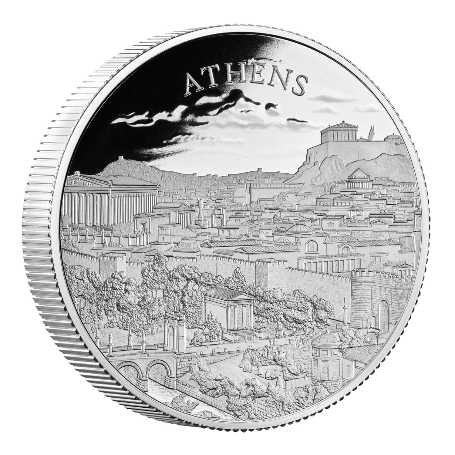 City Views Athens 2025 2oz Silver Proof Coin