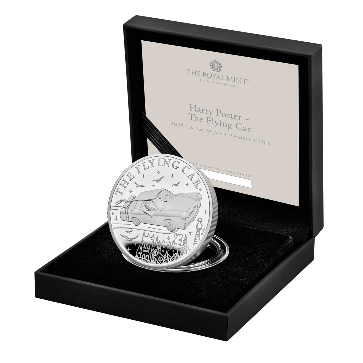 Harry Potter - The Flying Car 2025 UK 1oz Silver Proof Coin