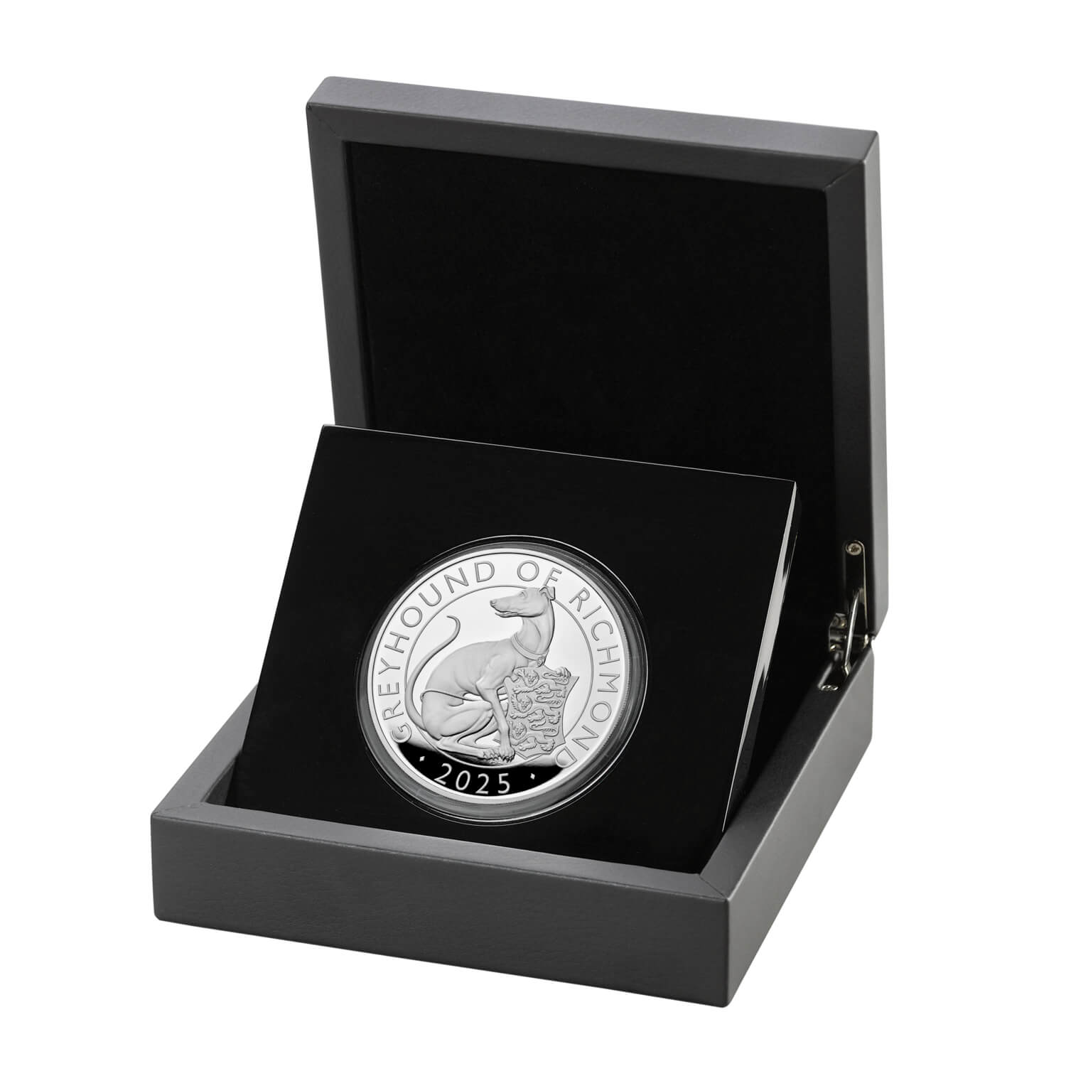 The Royal Tudor Beasts The Greyhound of Richmond 2025 UK 5oz Silver Proof Coin