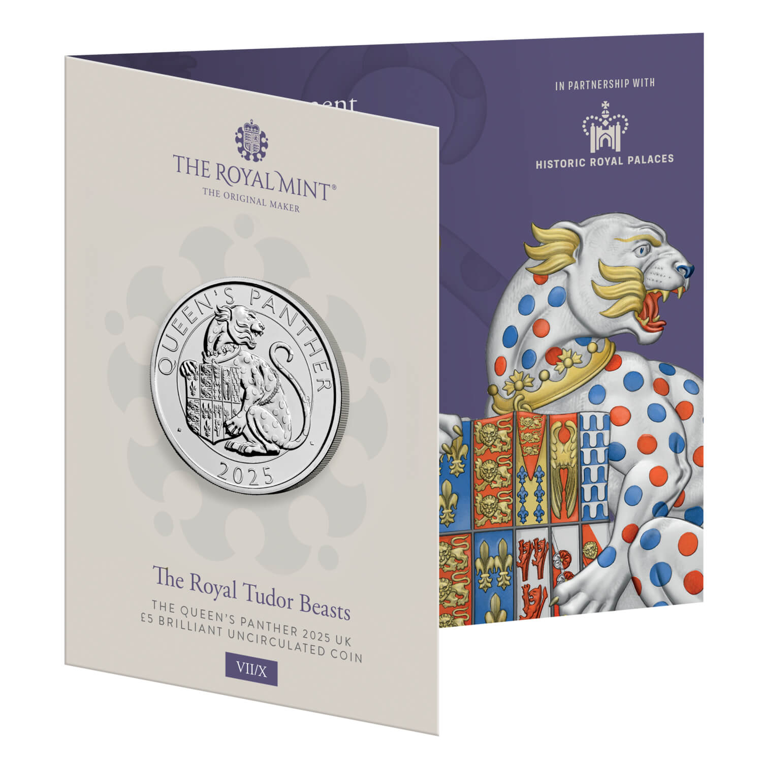 The Royal Tudor Beasts The Queen’s Panther 2025 UK £5 Brilliant Uncirculated Coin