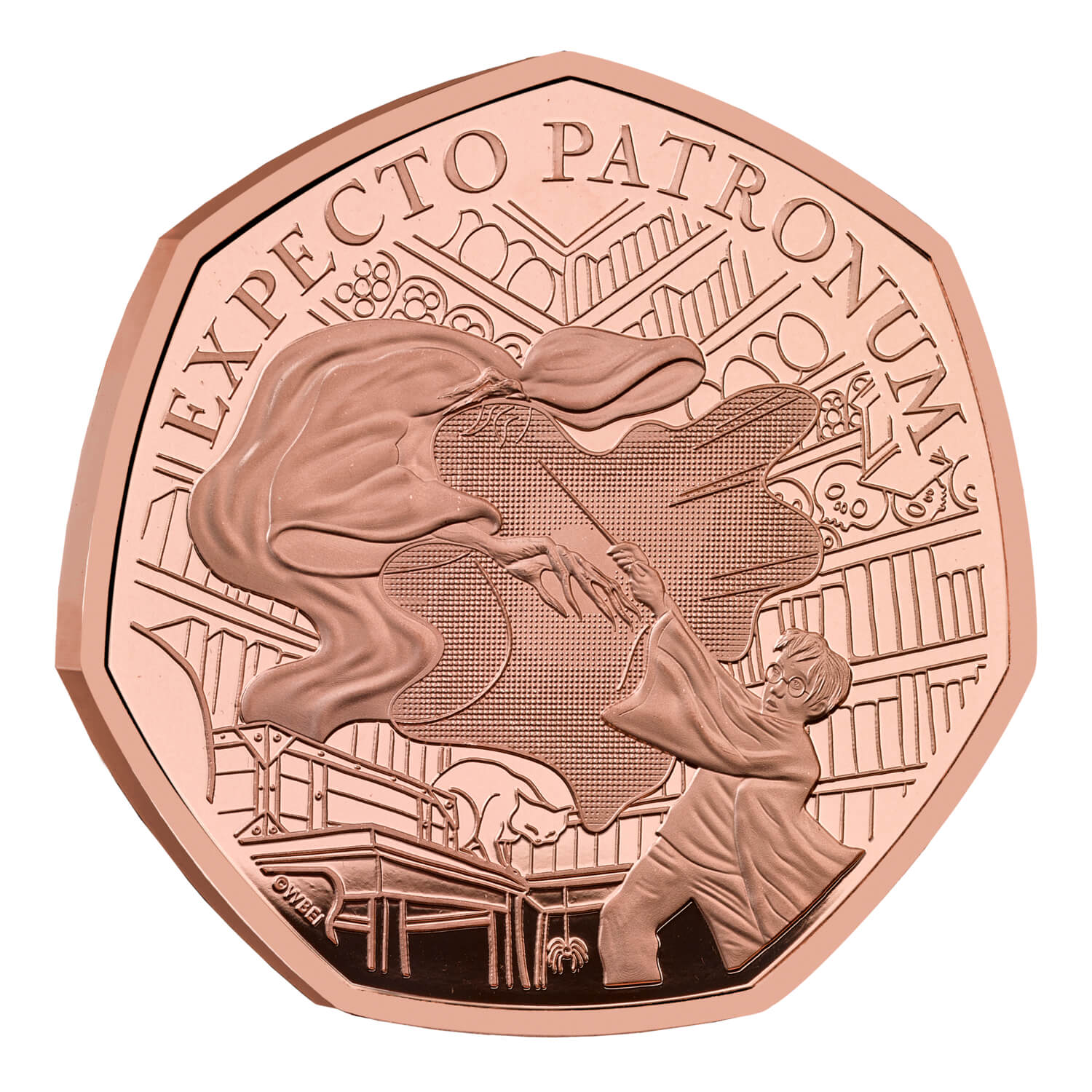 Harry Potter - The Patronus 2025 UK 50p Gold Proof Coin