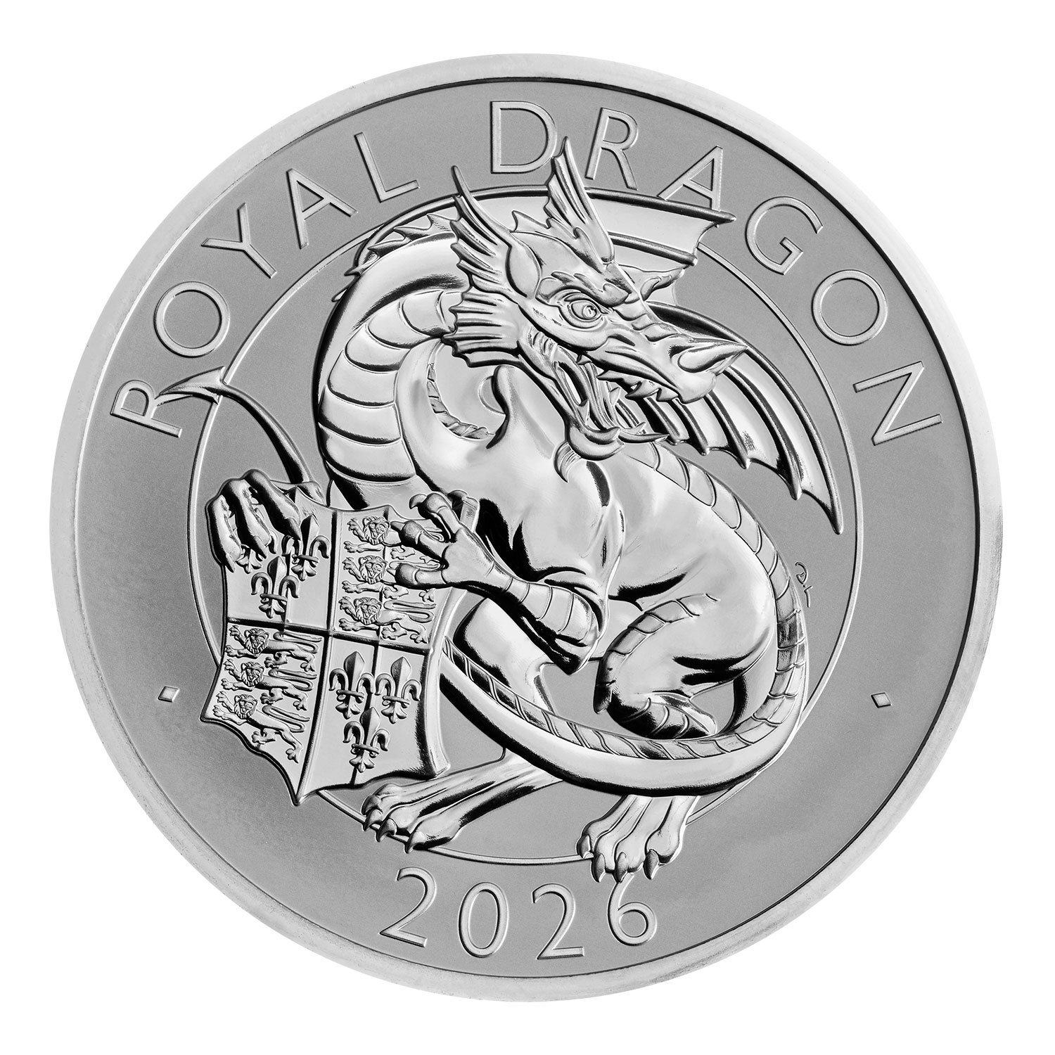The Royal Tudor Beasts The Royal Dragon 2026 UK Silver Proof Two-Coin Set