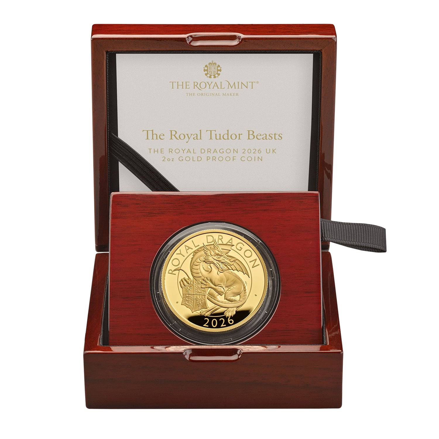 The Royal Tudor Beasts The Royal Dragon 2026 UK 2oz Gold Proof Coin