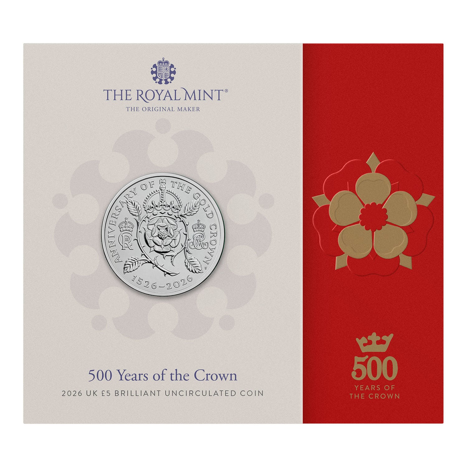 500 Years of the Crown 2026 UK £5 Brilliant Uncirculated Coin