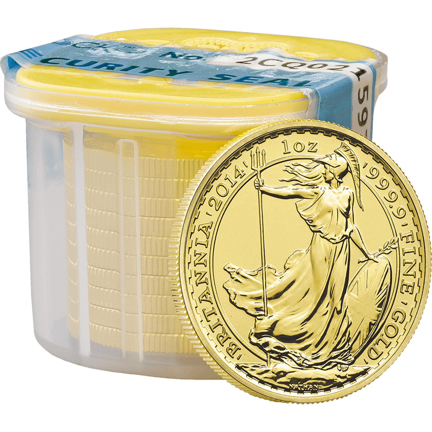 Britannia 2014 1 oz Gold Ten Coin Tube
