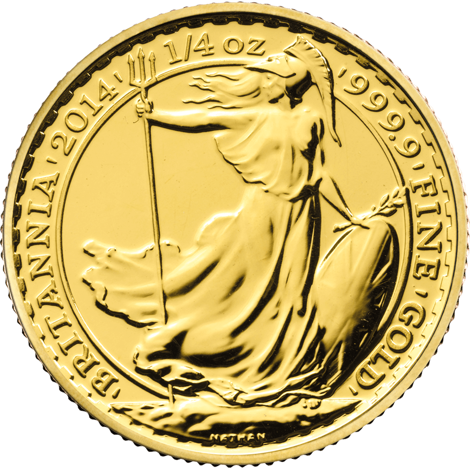 Britannia 2014 1/4 oz Gold Twenty Five Coin Tube