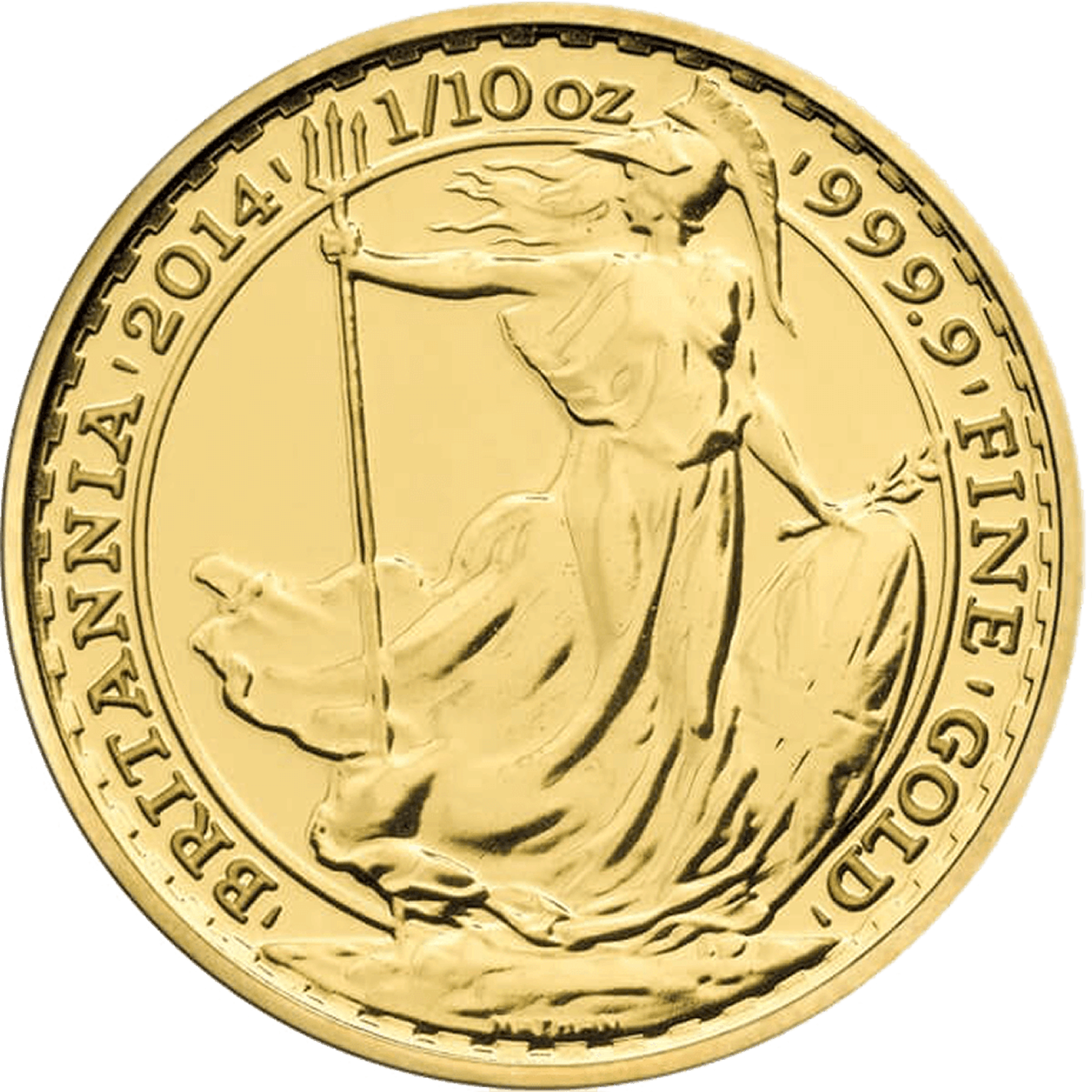 Britannia 2014 1/10 oz Gold Coin