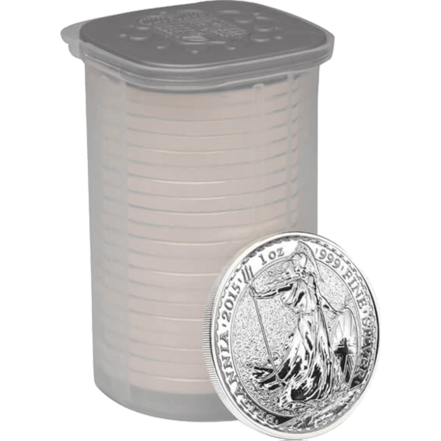 Britannia 2015 1 oz Silver Twenty Five Coin Tube
