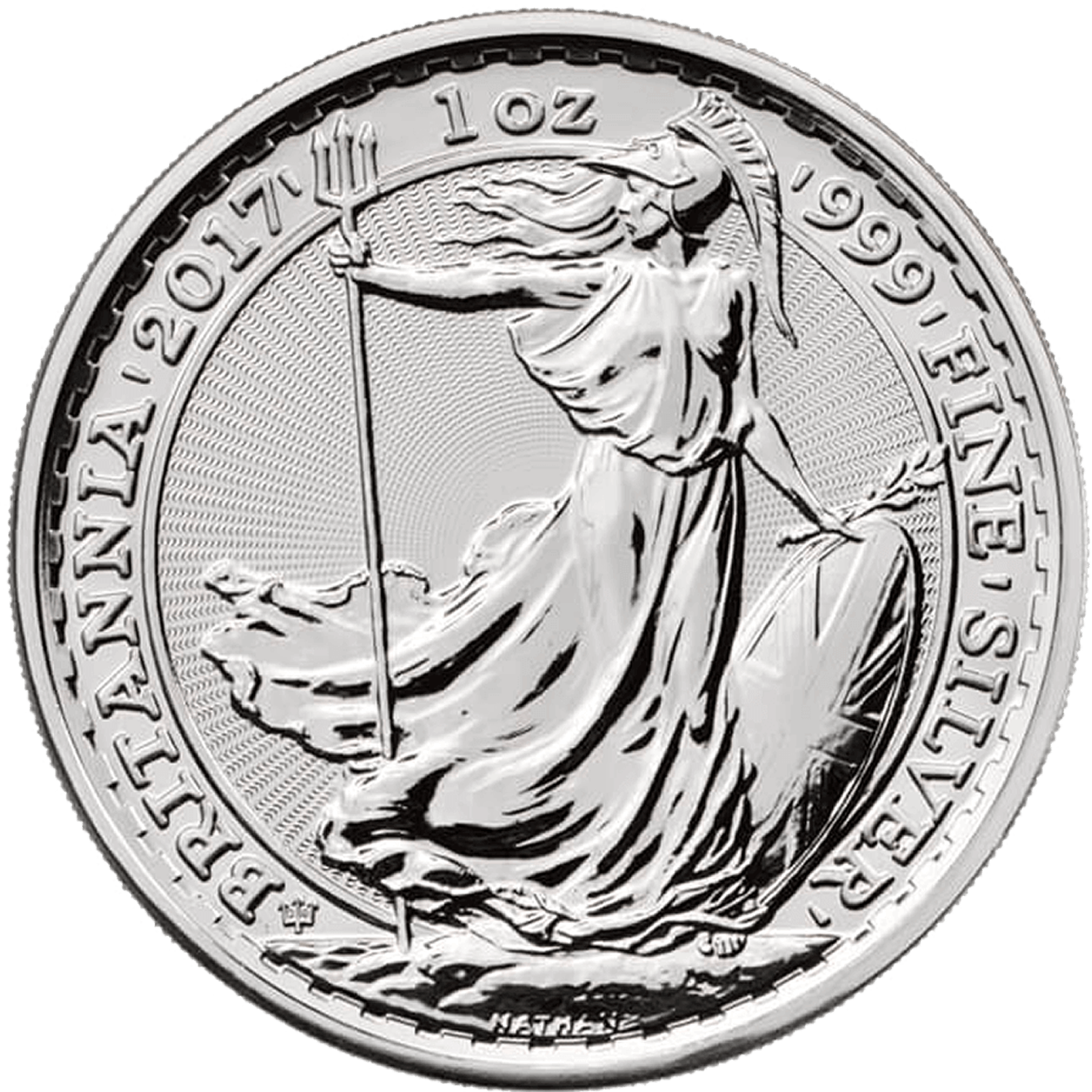 Britannia 2017 Anniversary 1 oz Silver Coin