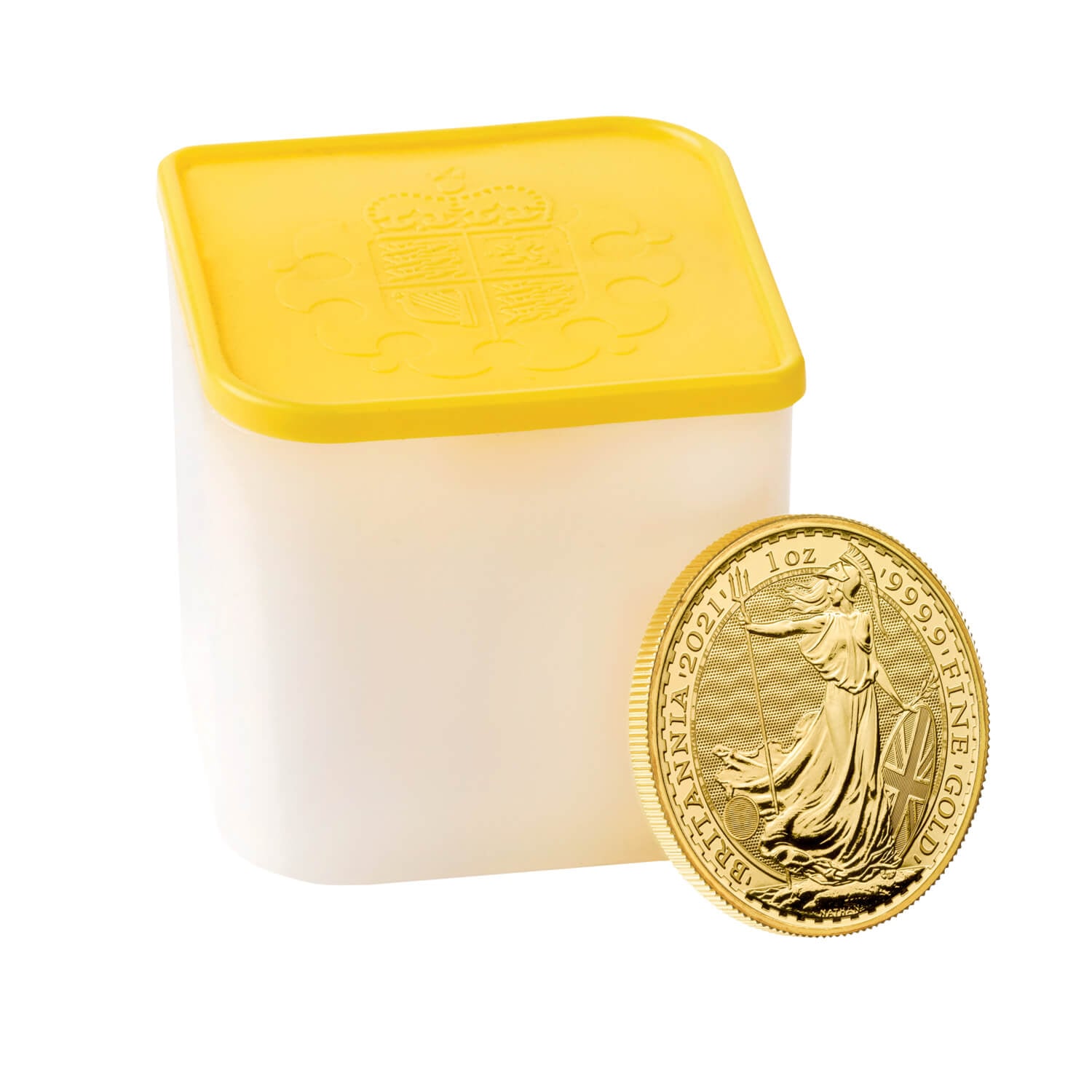Britannia 2021 1 oz Gold Bullion Ten Coin Tube