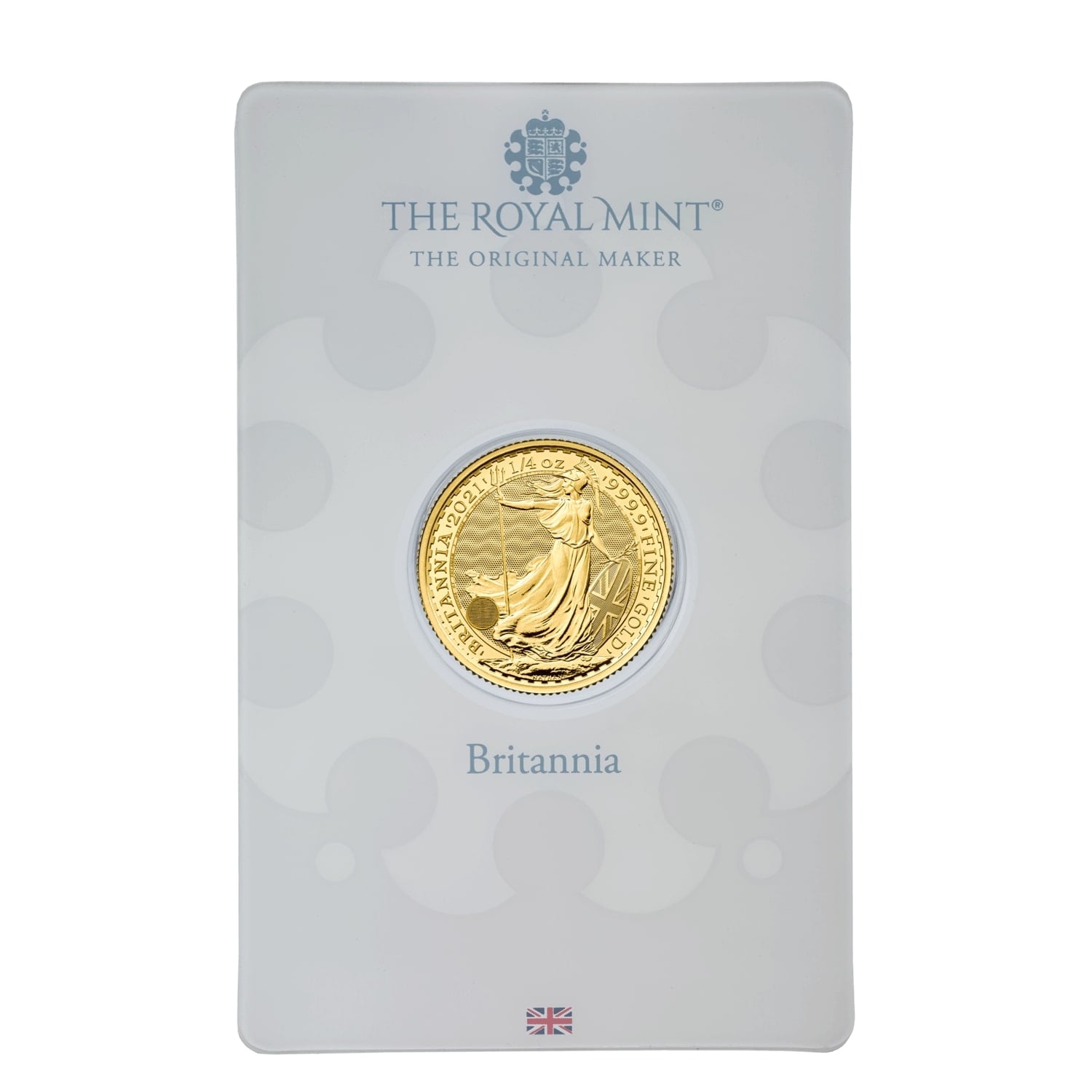 Britannia 2021 1/4 oz Gold Bullion Coin in Blister
