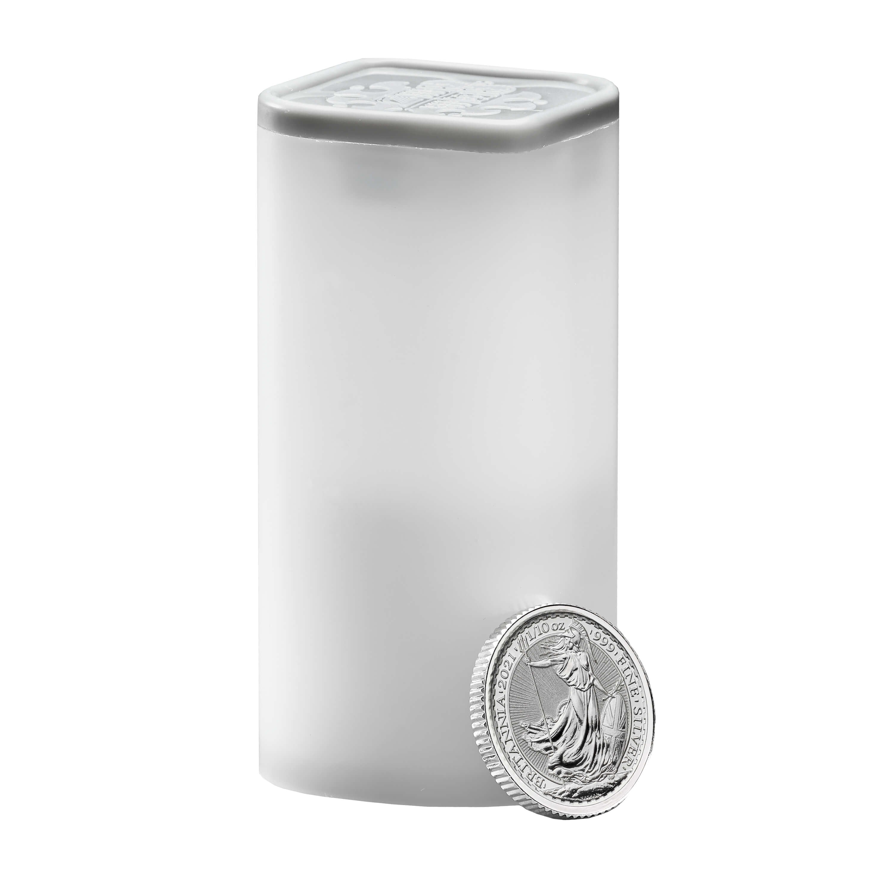 Britannia 2021 1/10 Oz Silver Bullion Sixteen Coin Tube