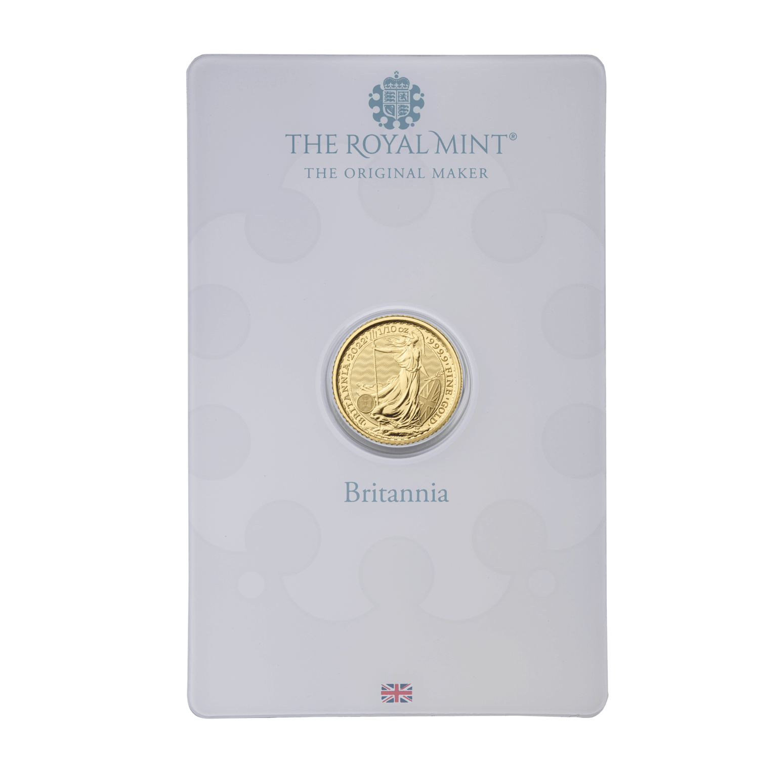 Britannia 2022 1/10 oz Gold Bullion Coin in Blister