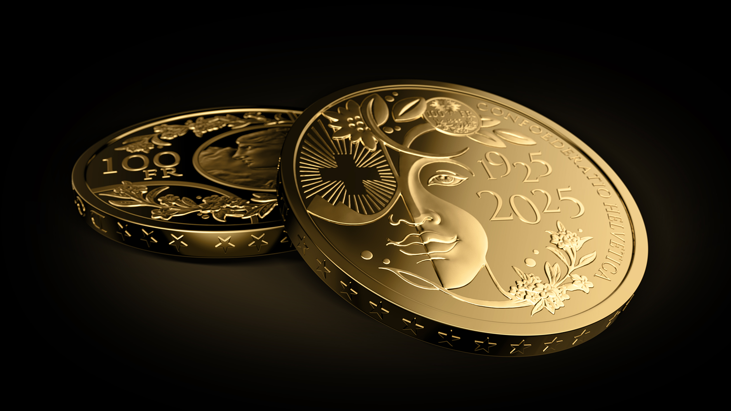100フラン・ブレネリ金貨 100周年記念