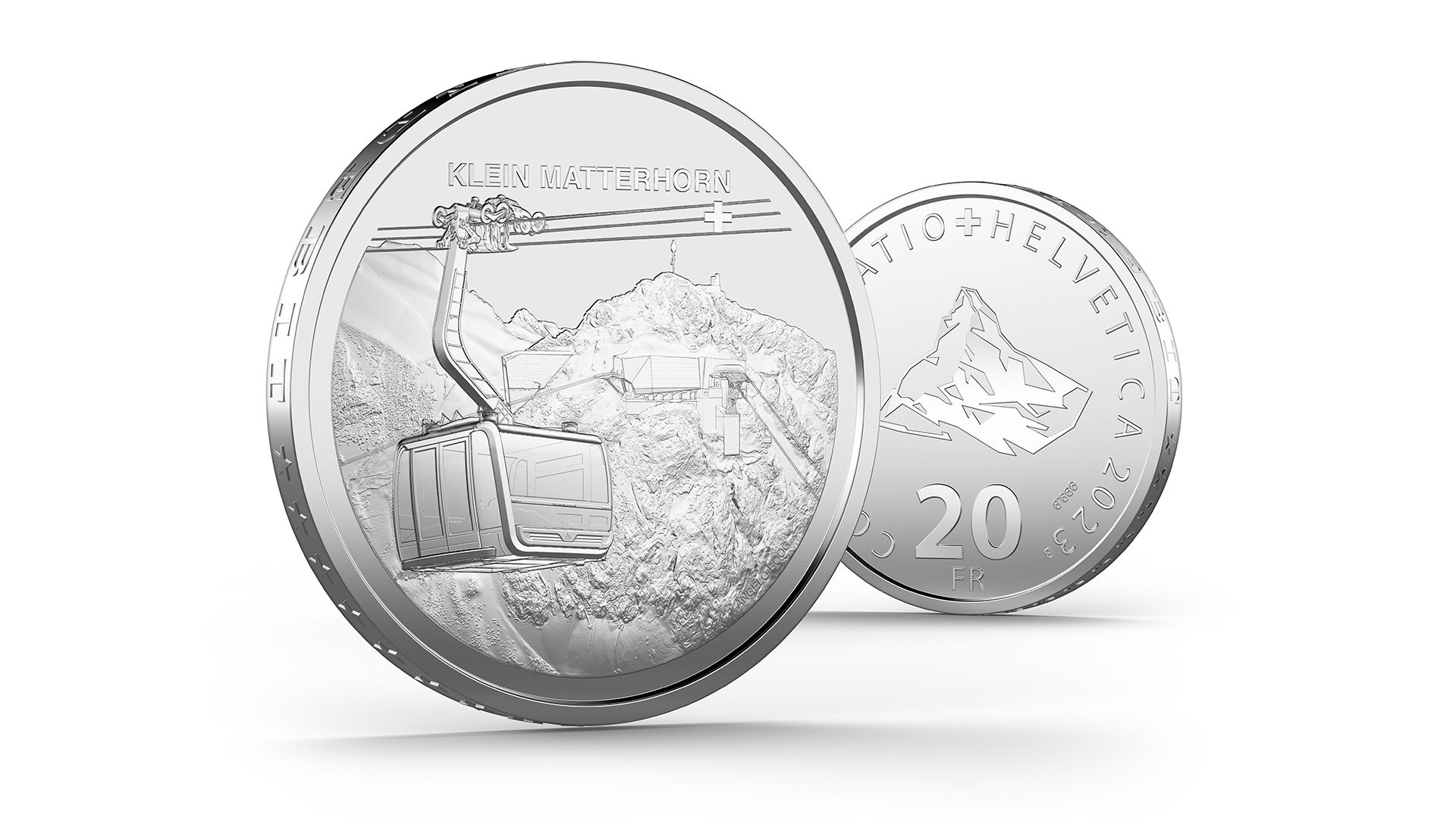 クライン・マッターホルン ロープウェイ 20フラン銀貨